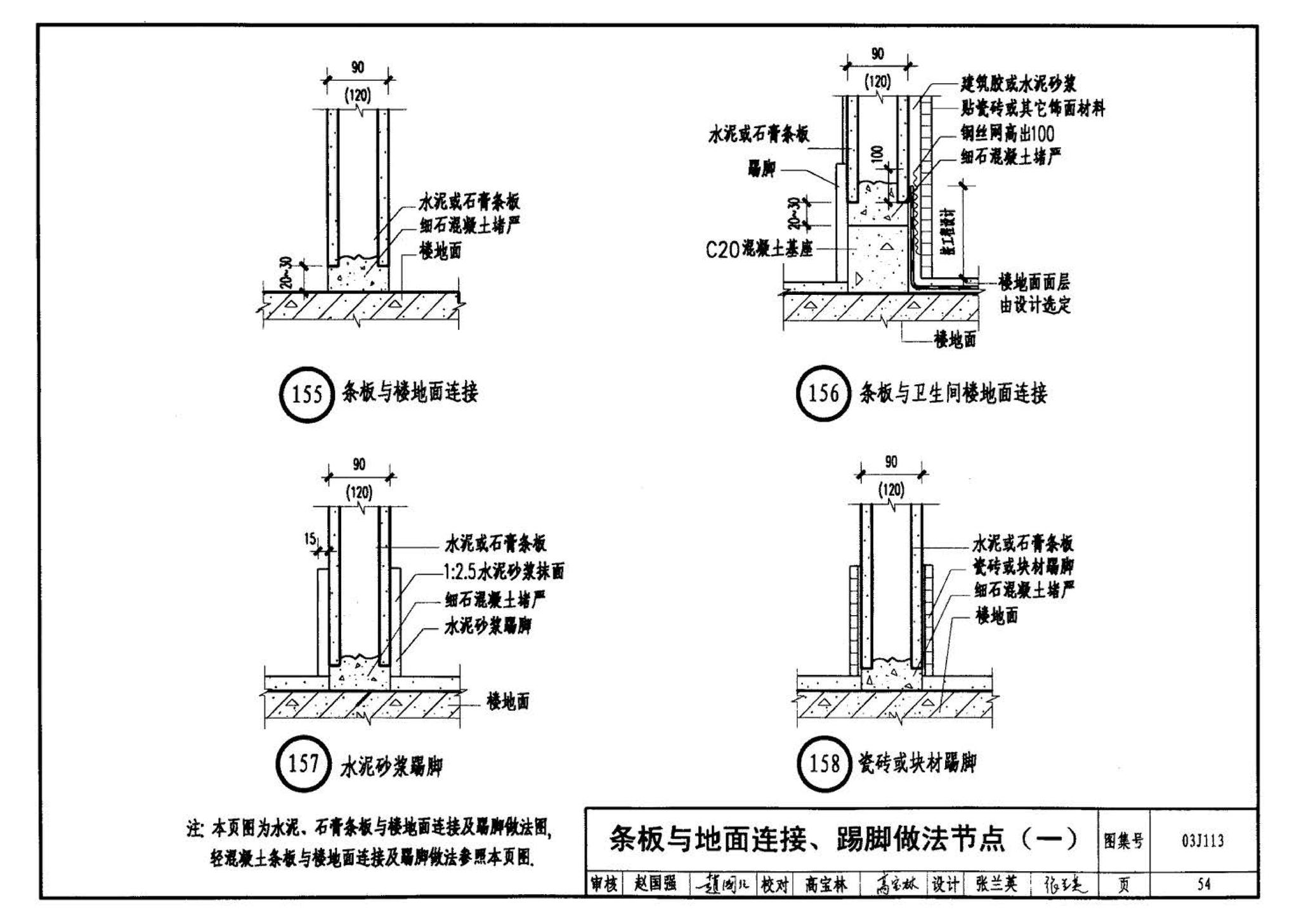 03J113--轻质条板内隔墙