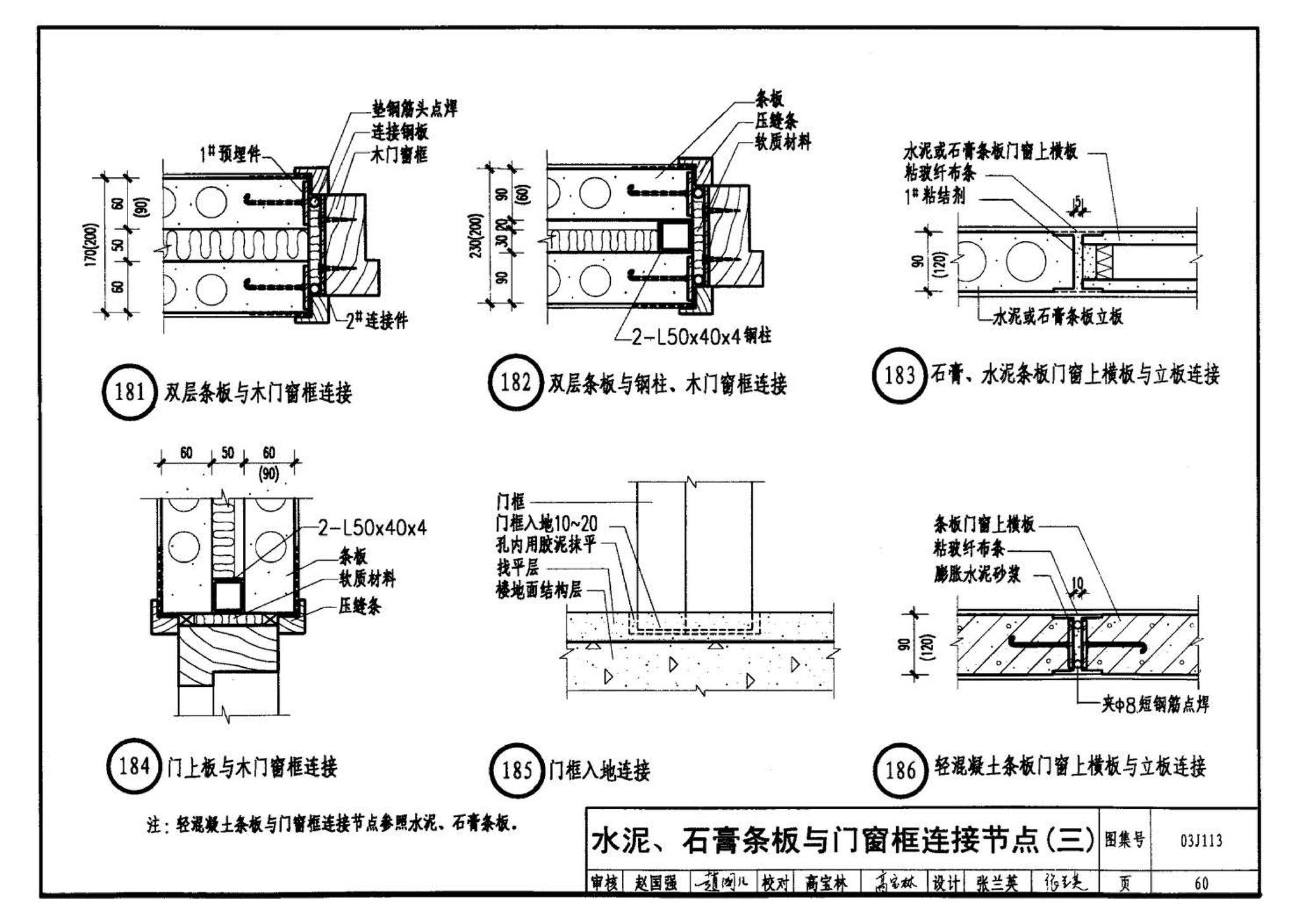 03J113--轻质条板内隔墙