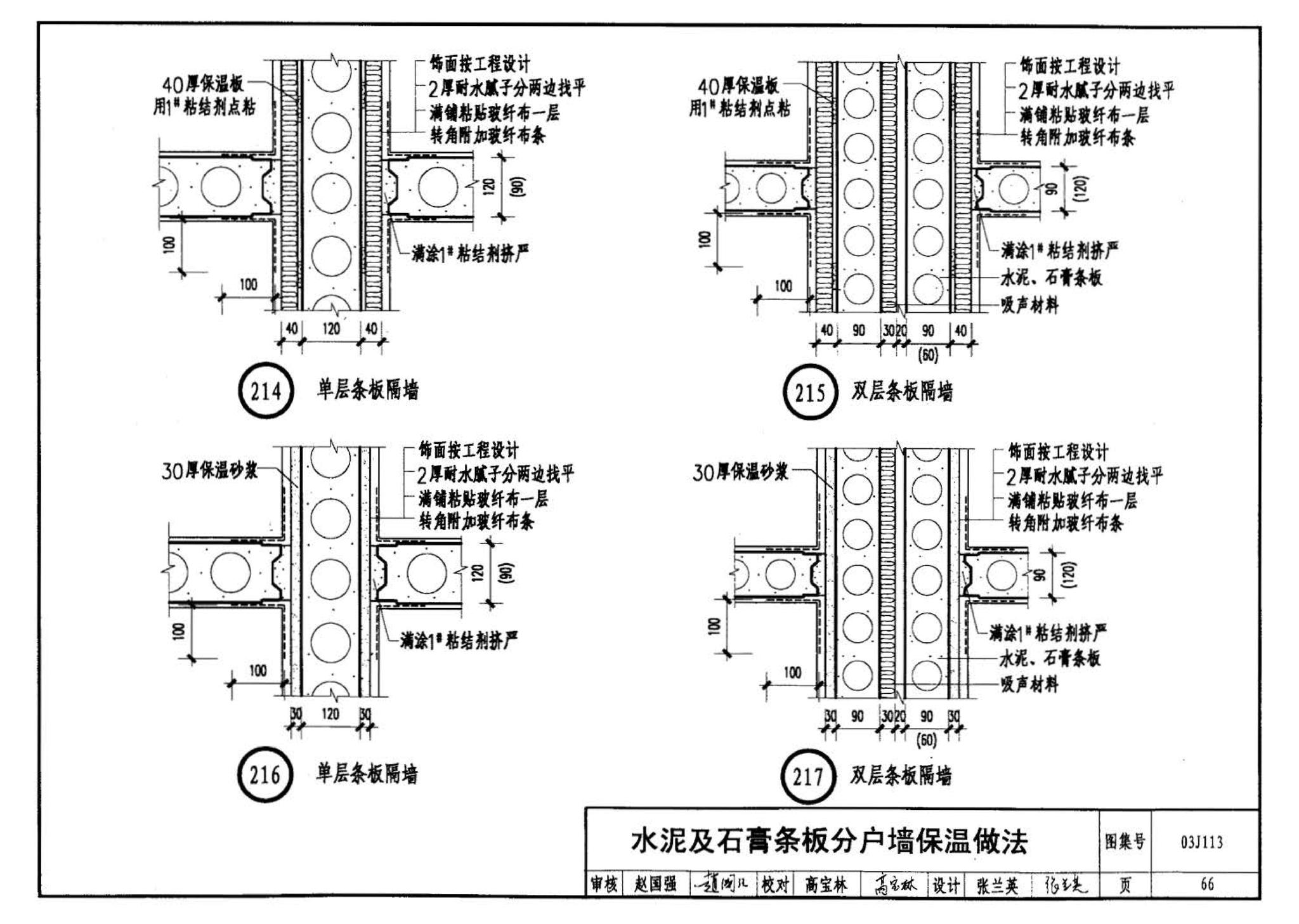 03J113--轻质条板内隔墙