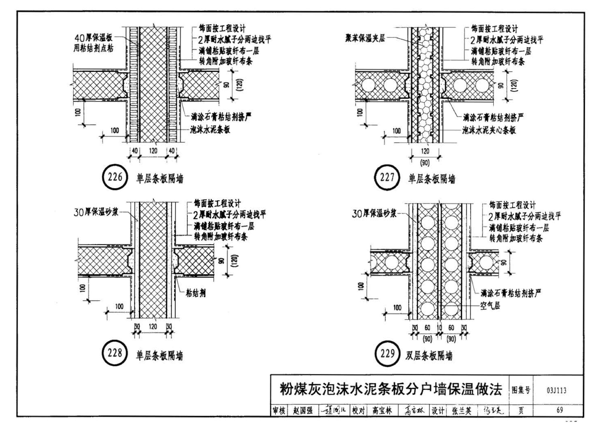 03J113--轻质条板内隔墙