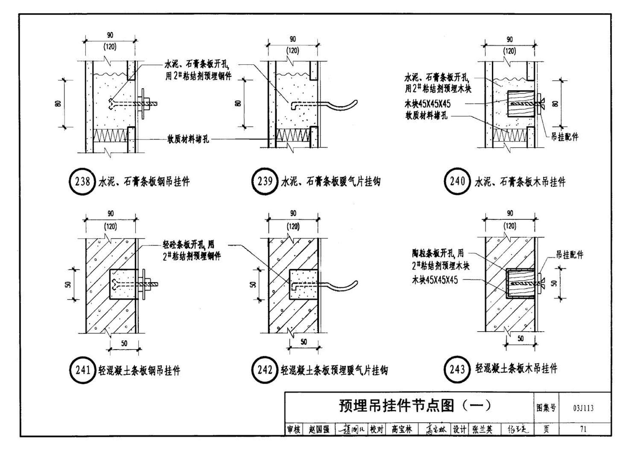 03J113--轻质条板内隔墙