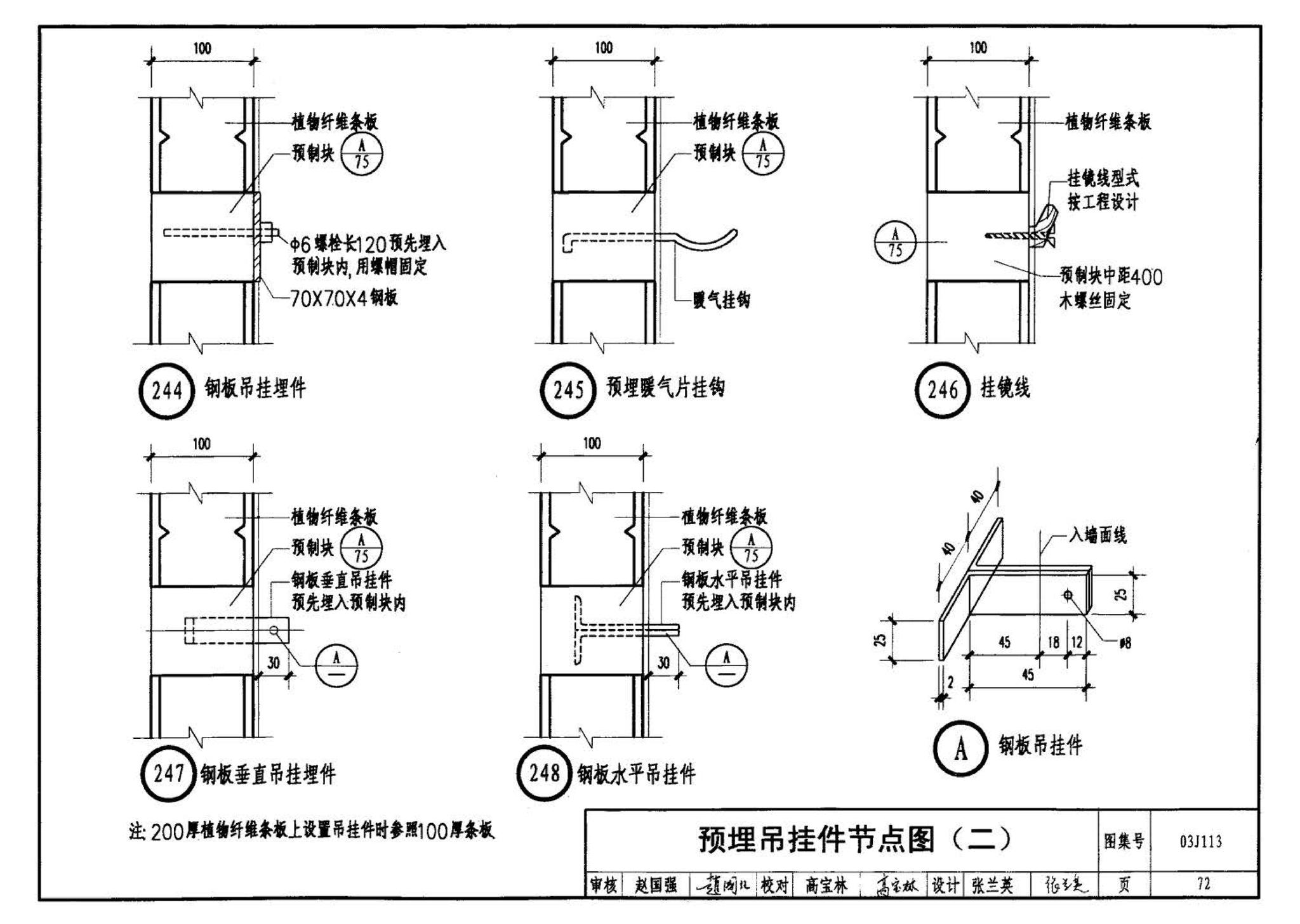 03J113--轻质条板内隔墙