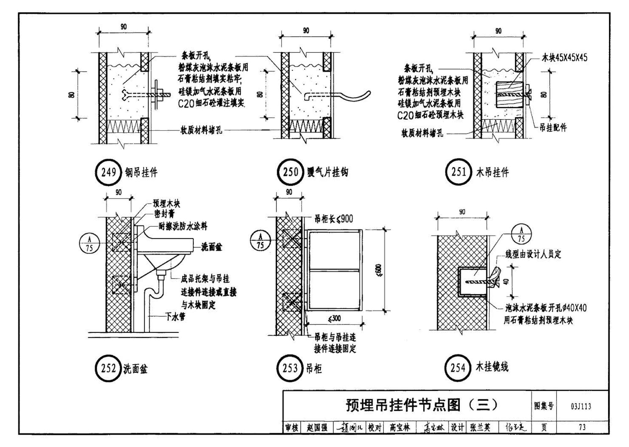 03J113--轻质条板内隔墙