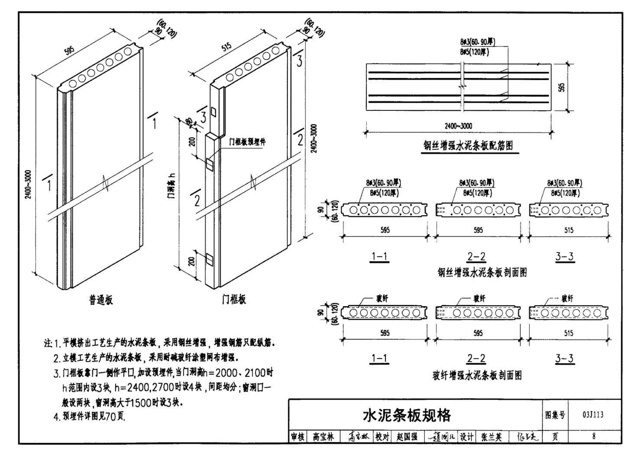 03J113--轻质条板内隔墙