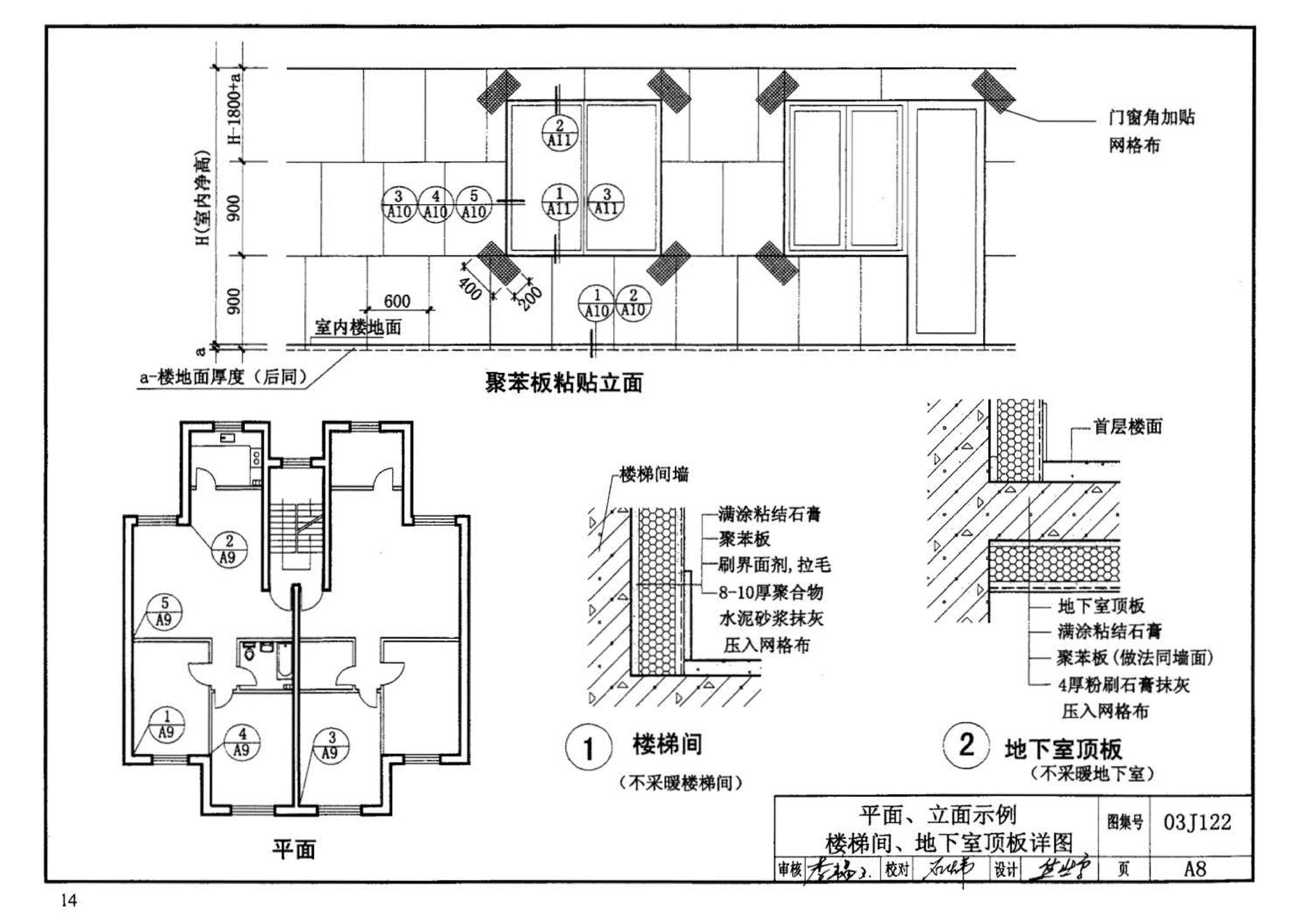 03J122--外墙内保温建筑构造