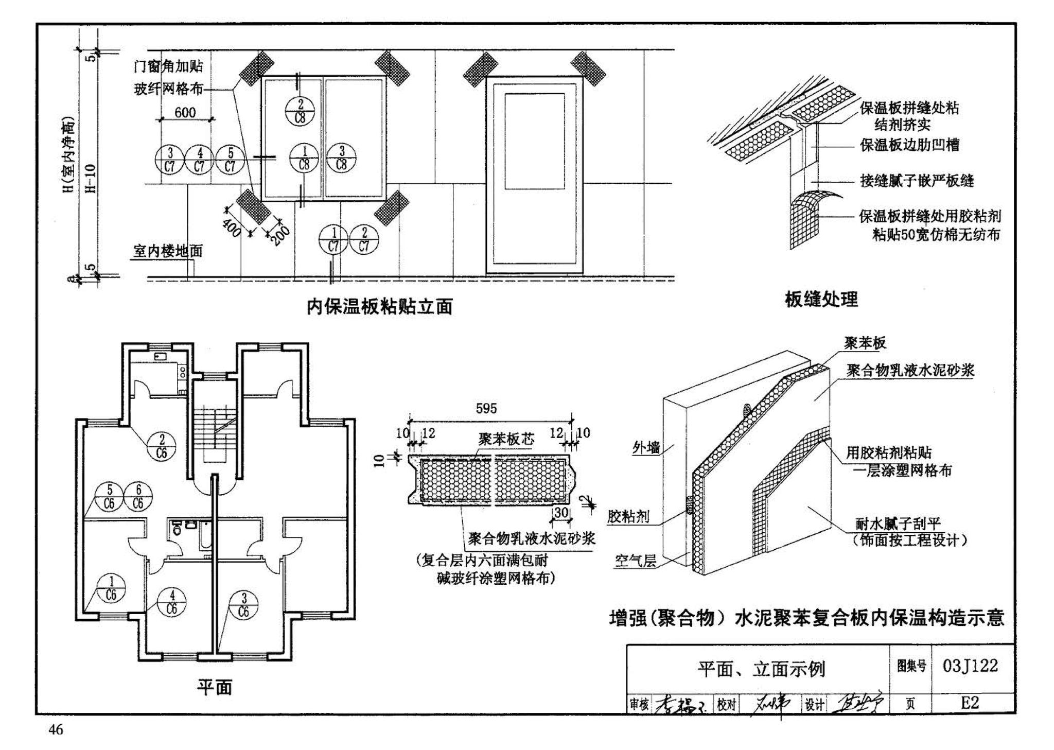 03J122--外墙内保温建筑构造