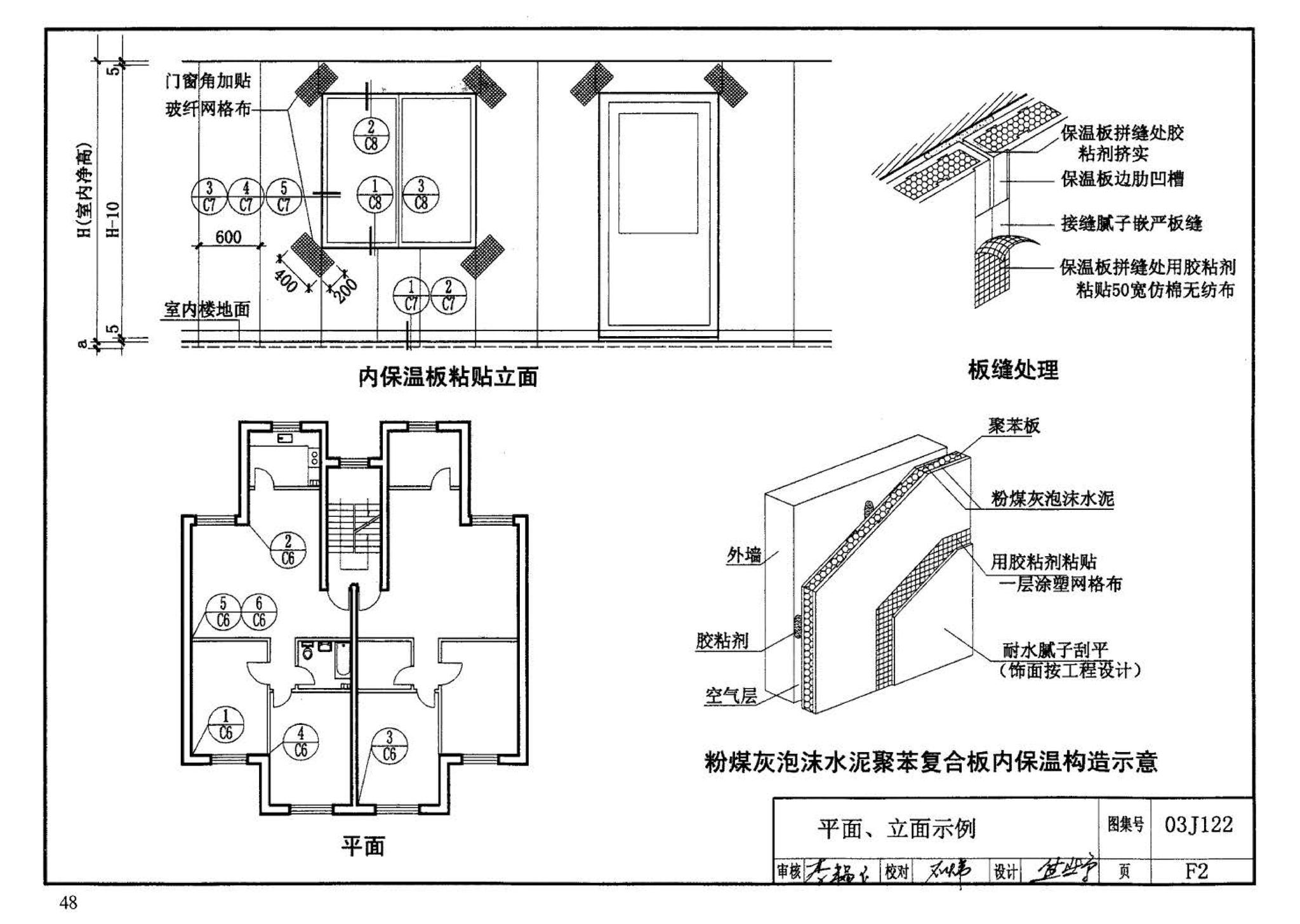 03J122--外墙内保温建筑构造