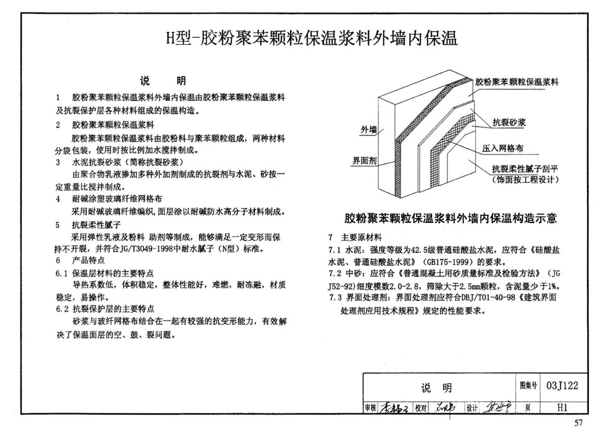 03J122--外墙内保温建筑构造