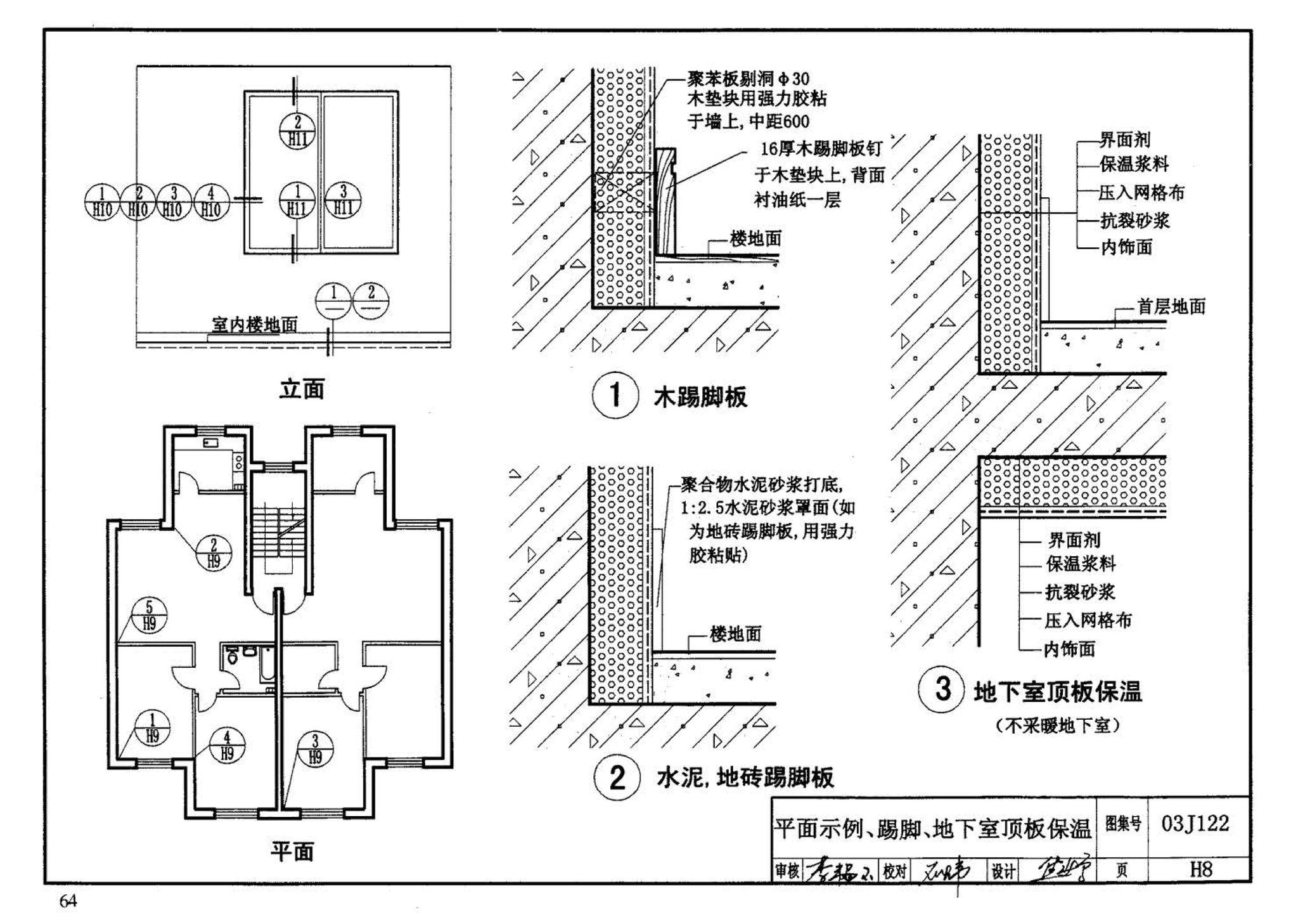 03J122--外墙内保温建筑构造