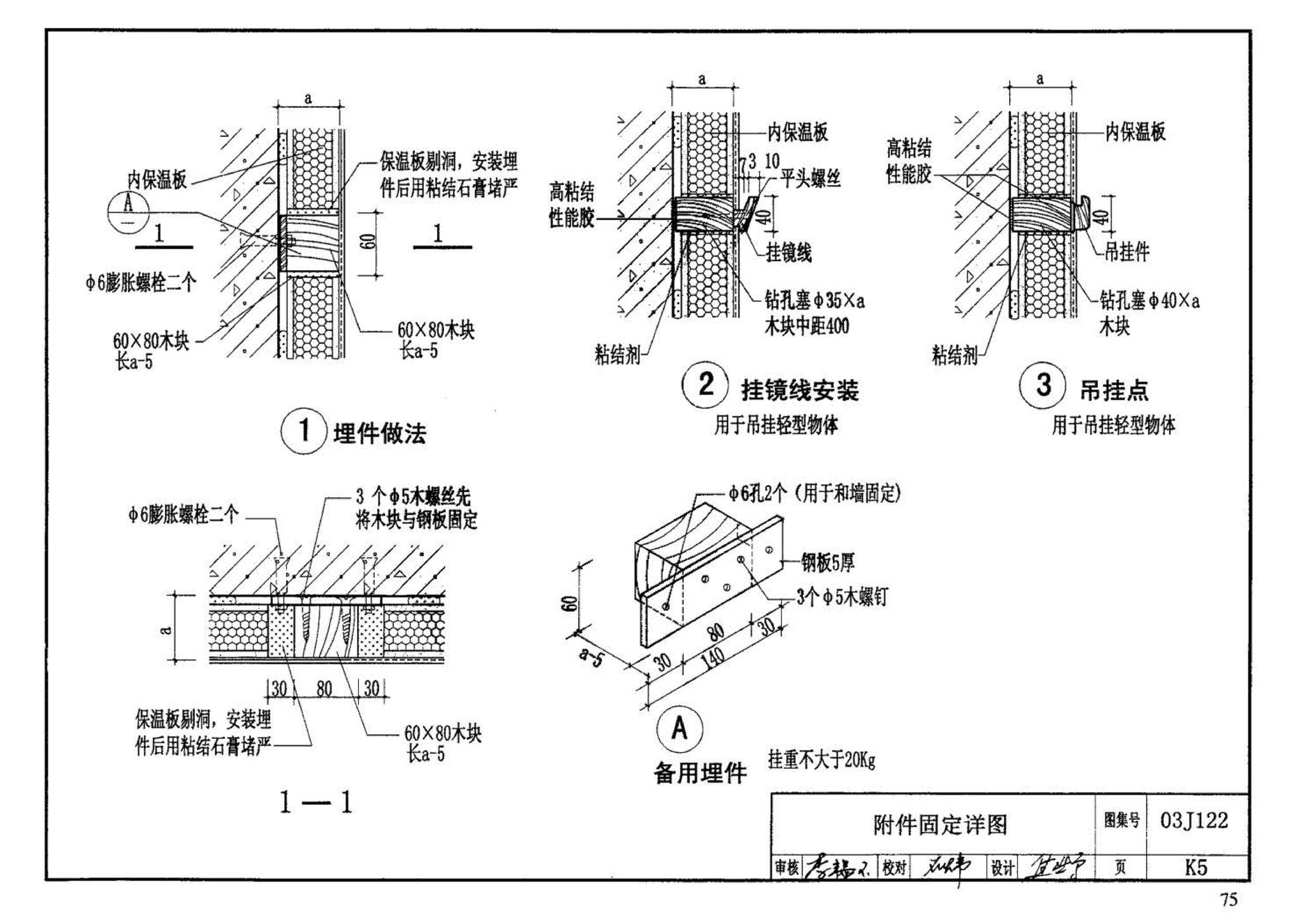 03J122--外墙内保温建筑构造