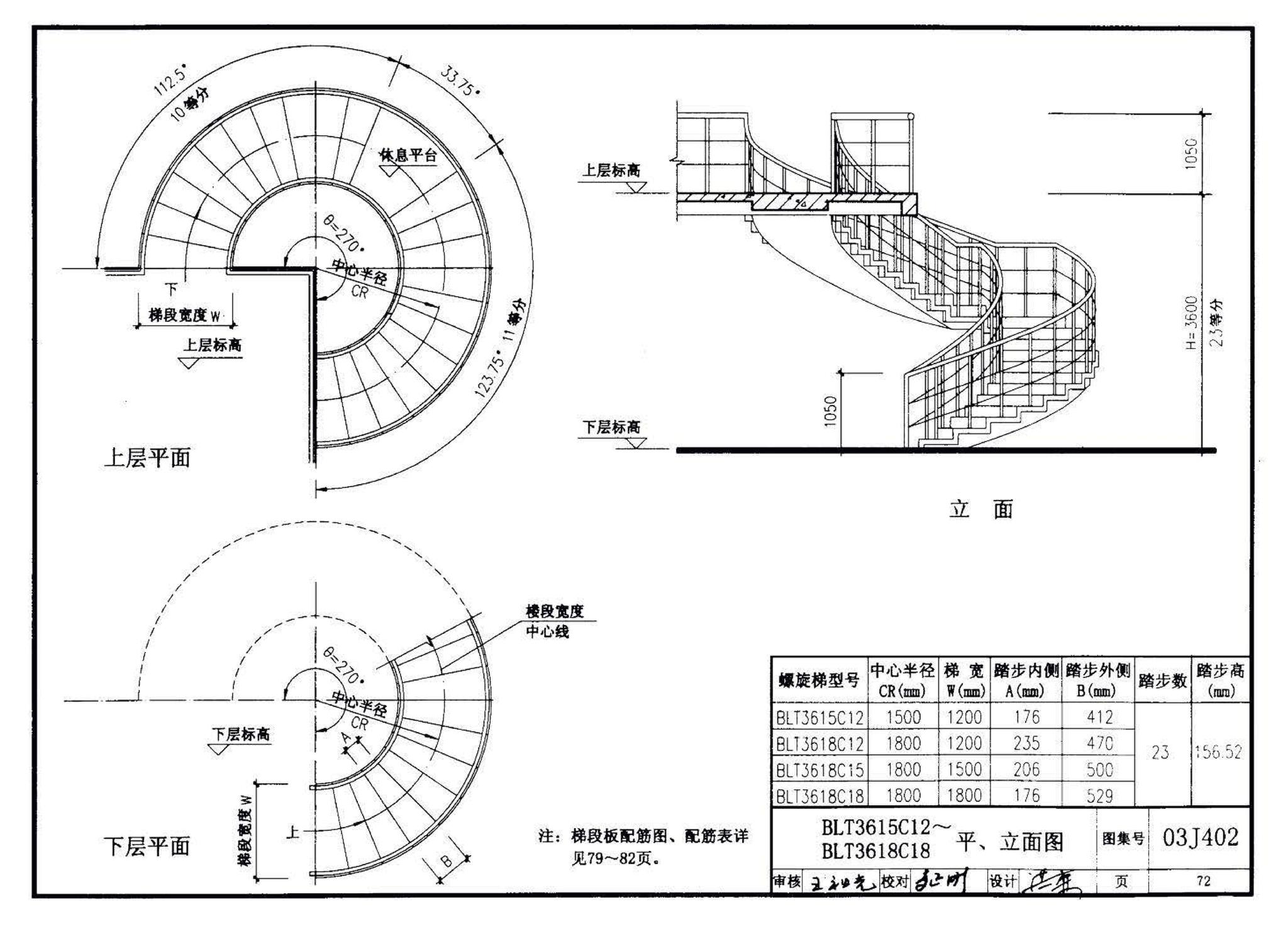 03J402--钢筋混凝土螺旋梯