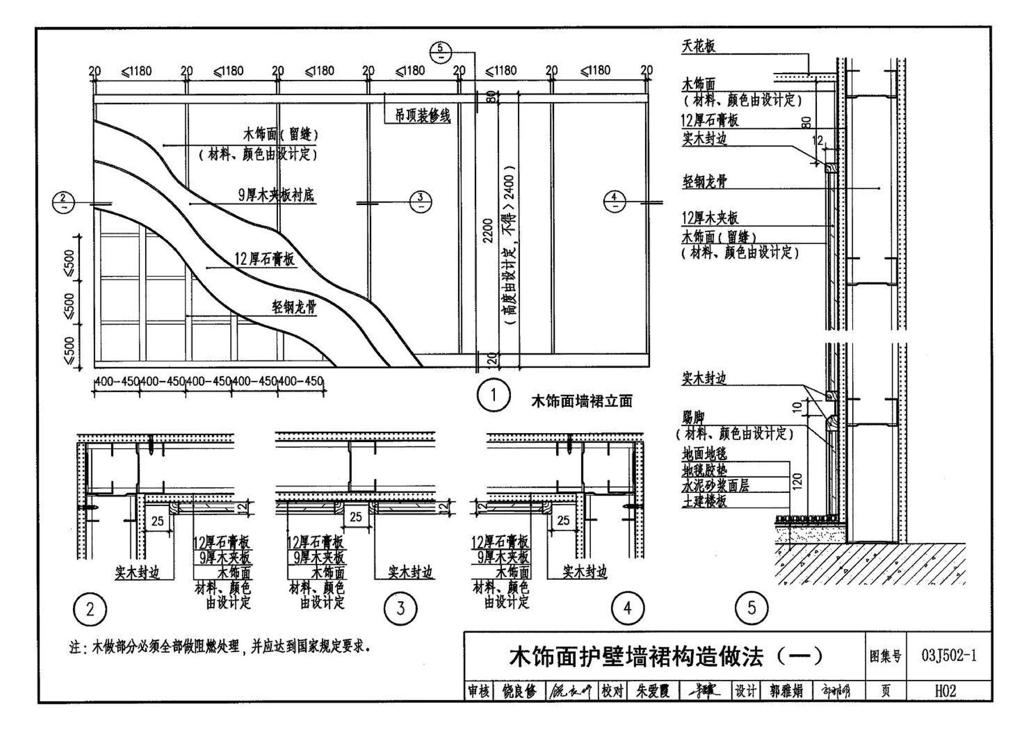 03J502-1--内装修-轻钢龙骨内（隔）墙装修及隔断