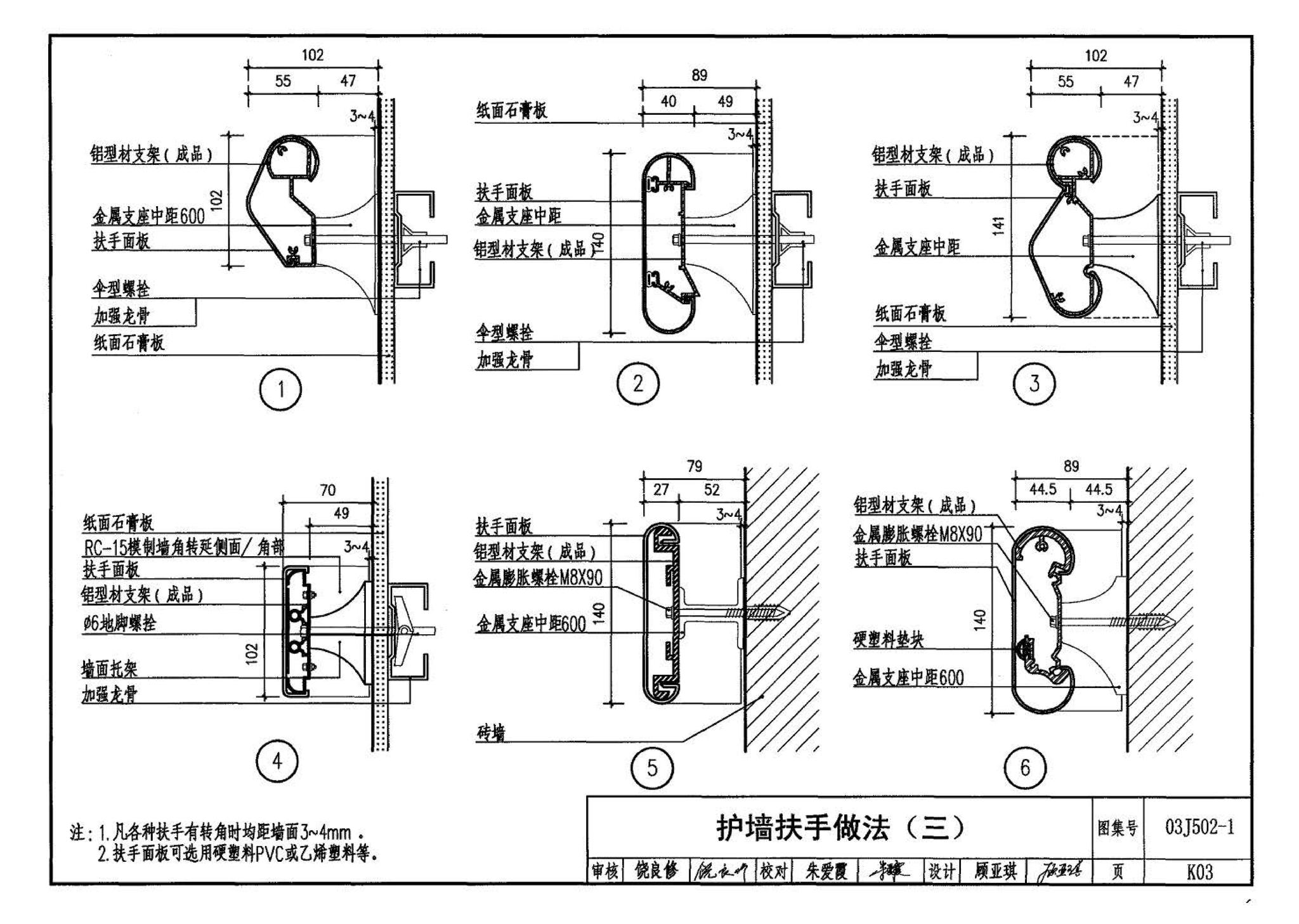 03J502-1--内装修-轻钢龙骨内（隔）墙装修及隔断