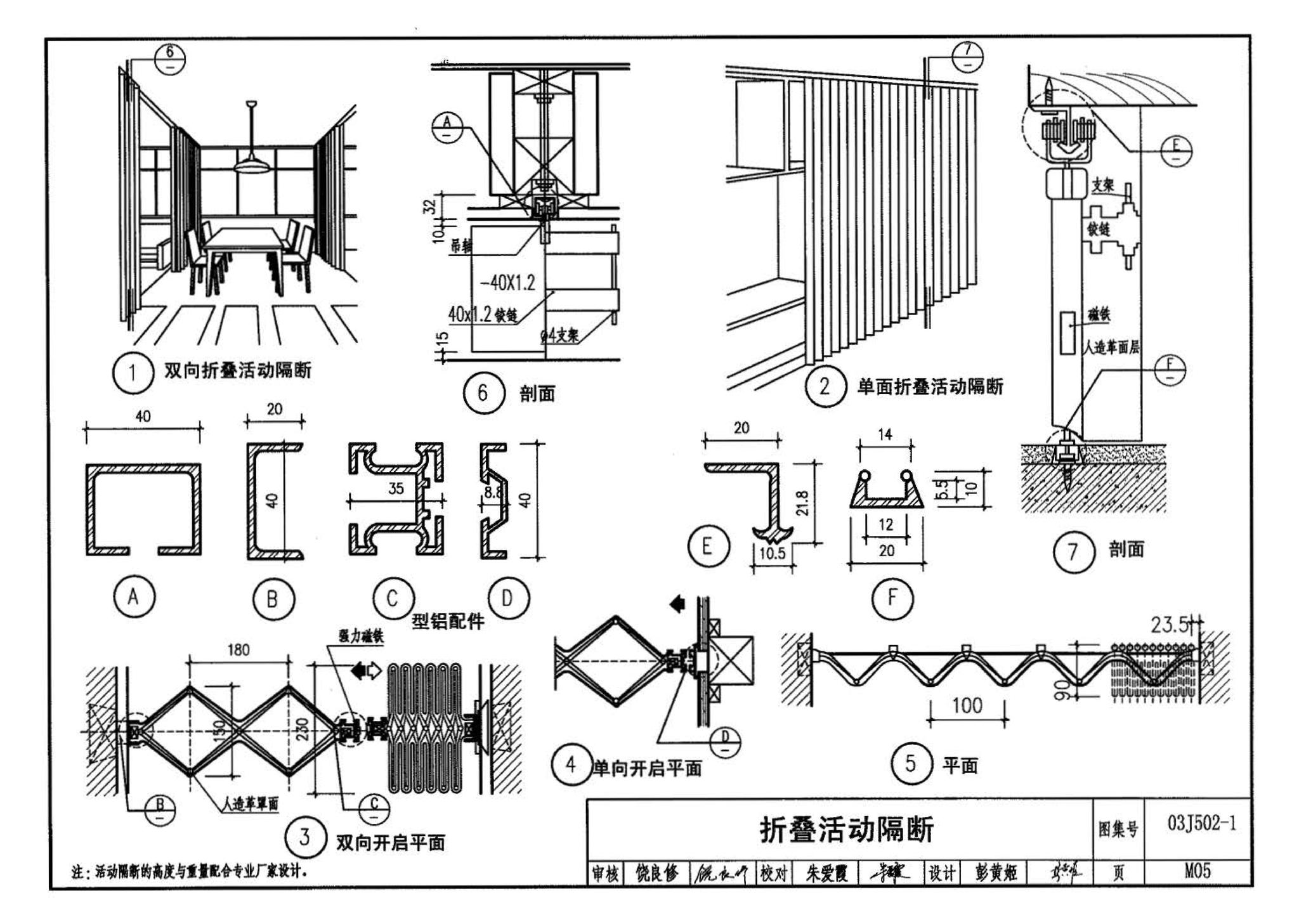 03J502-1--内装修-轻钢龙骨内（隔）墙装修及隔断