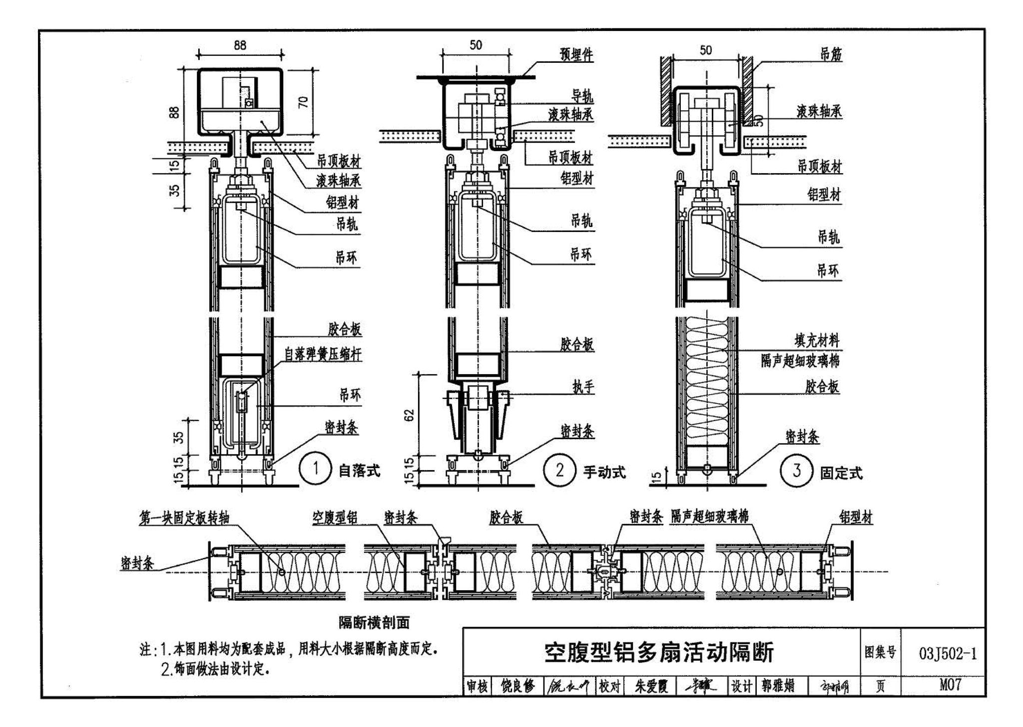 03J502-1--内装修-轻钢龙骨内（隔）墙装修及隔断