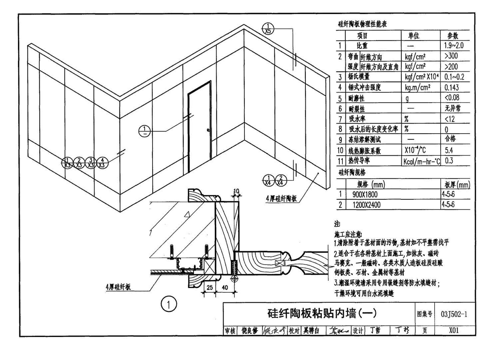 03J502-1--内装修-轻钢龙骨内（隔）墙装修及隔断