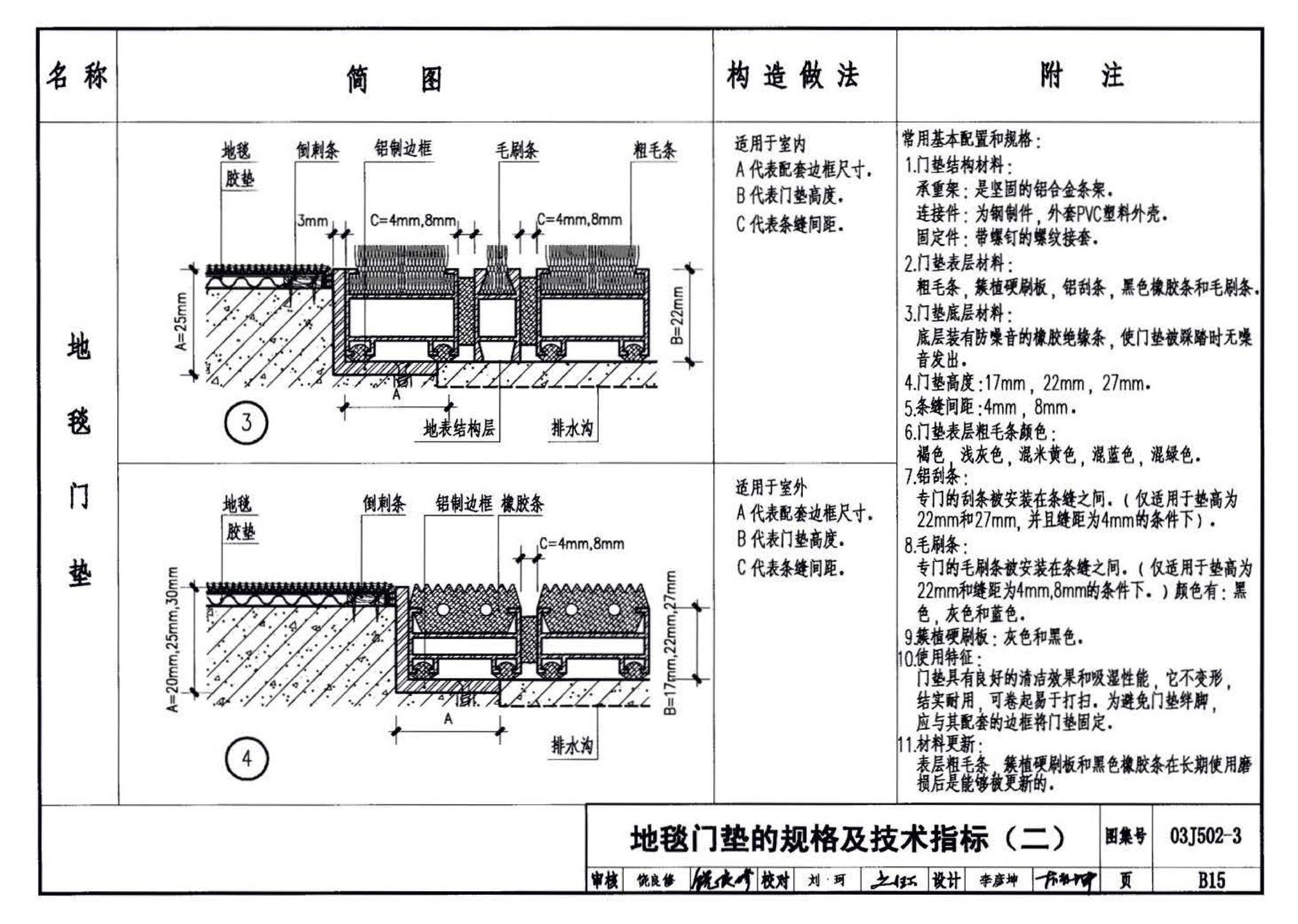 03J502-3--内装修-室内（楼）地面及其它装修构造