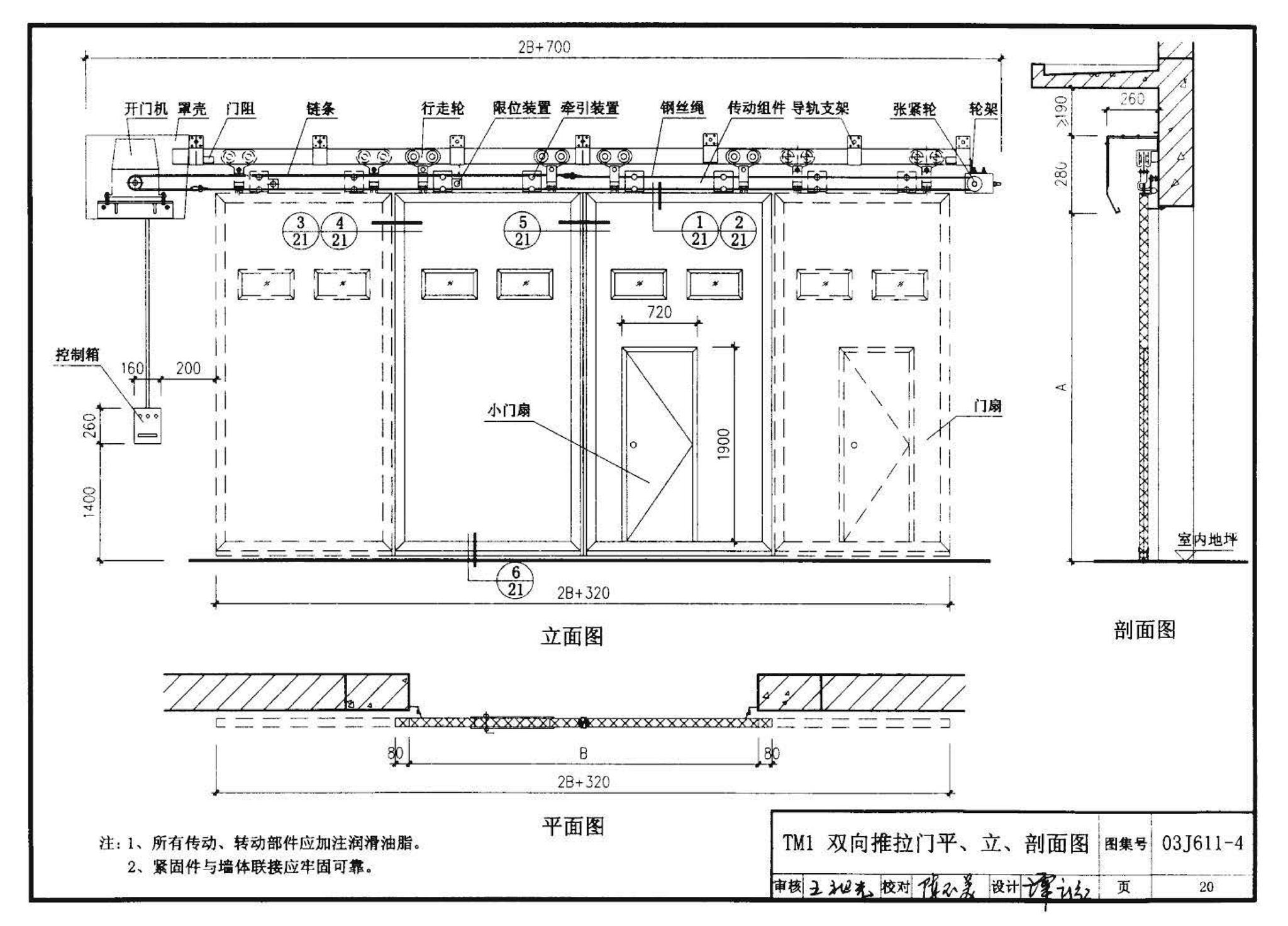 03J611-4--铝合金、彩钢、不锈钢夹芯板大门