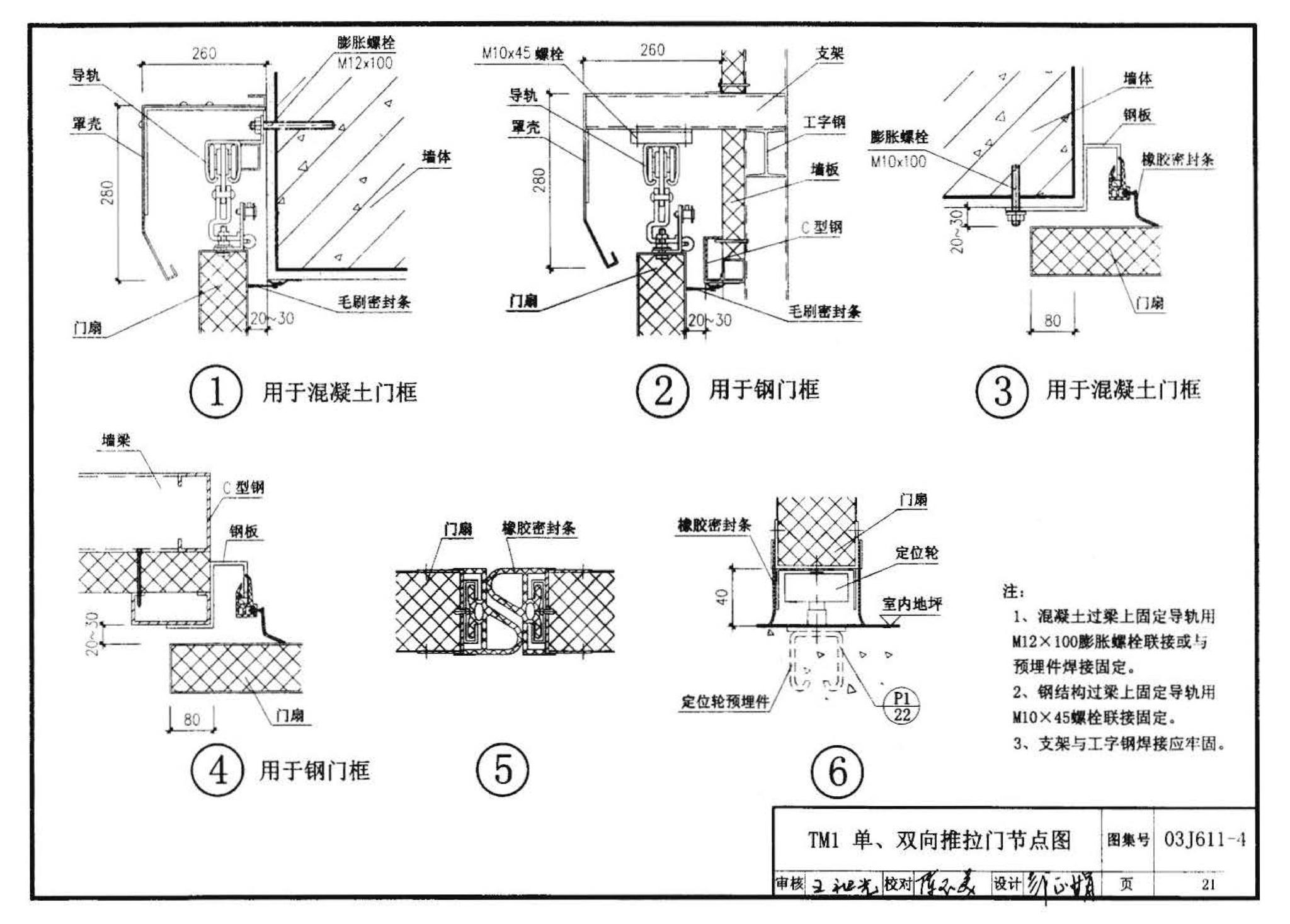 03J611-4--铝合金、彩钢、不锈钢夹芯板大门