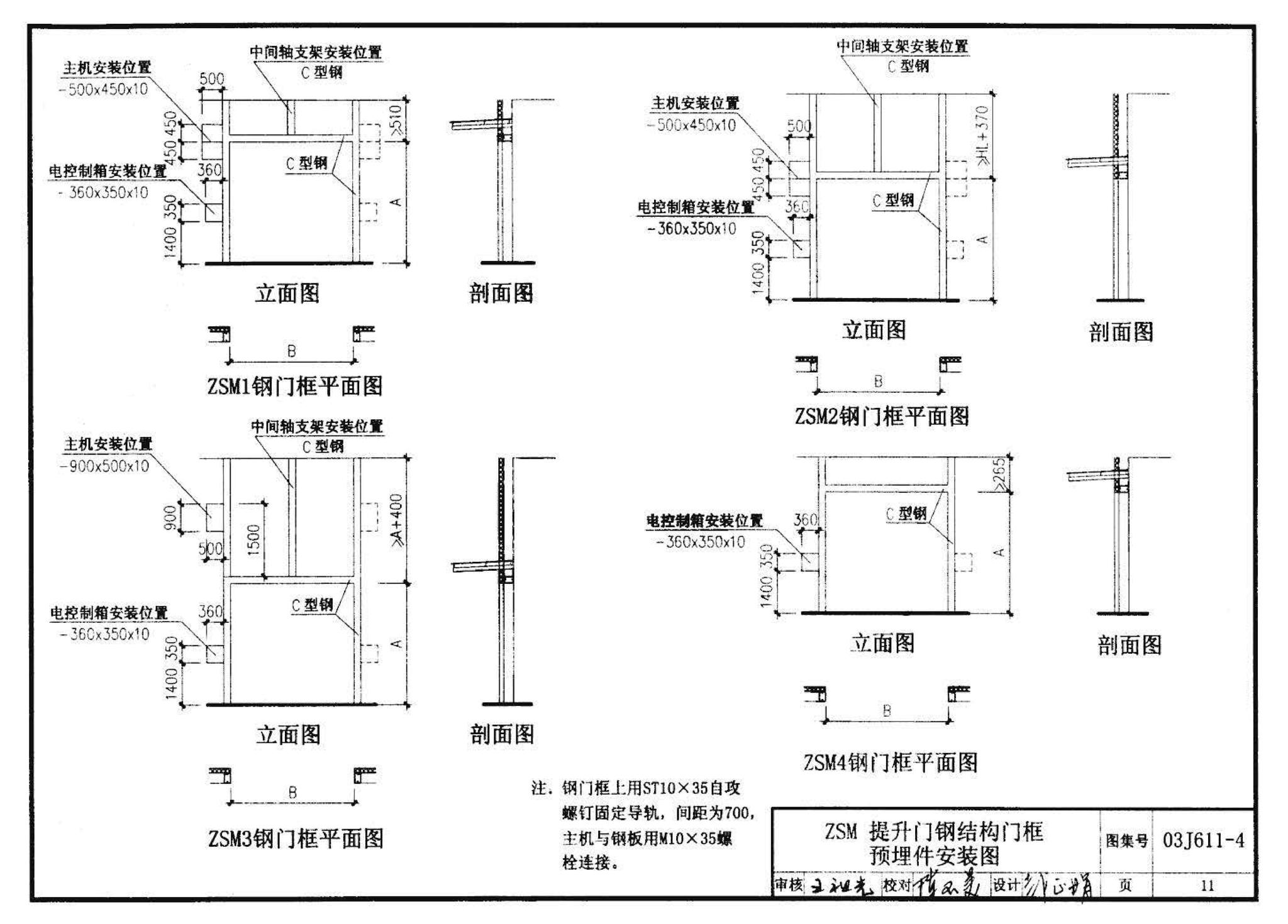 03J611-4--铝合金、彩钢、不锈钢夹芯板大门