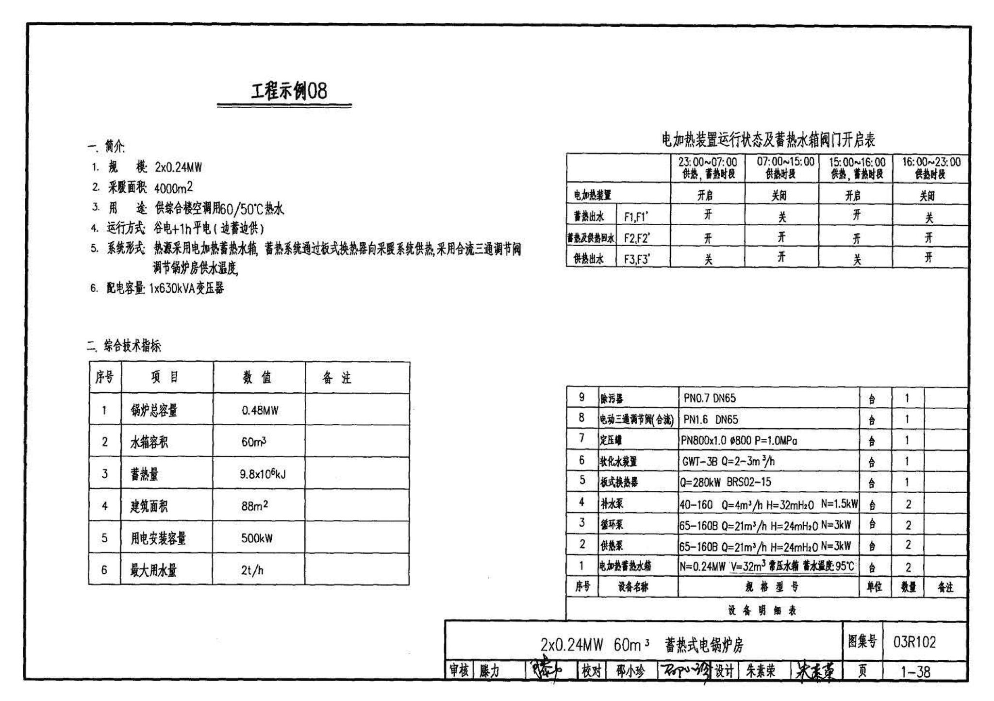 03R102--蓄热式电锅炉房工程设计施工图集