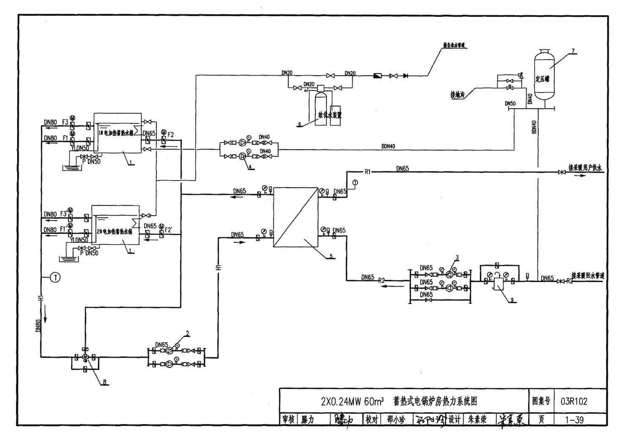 03R102--蓄热式电锅炉房工程设计施工图集