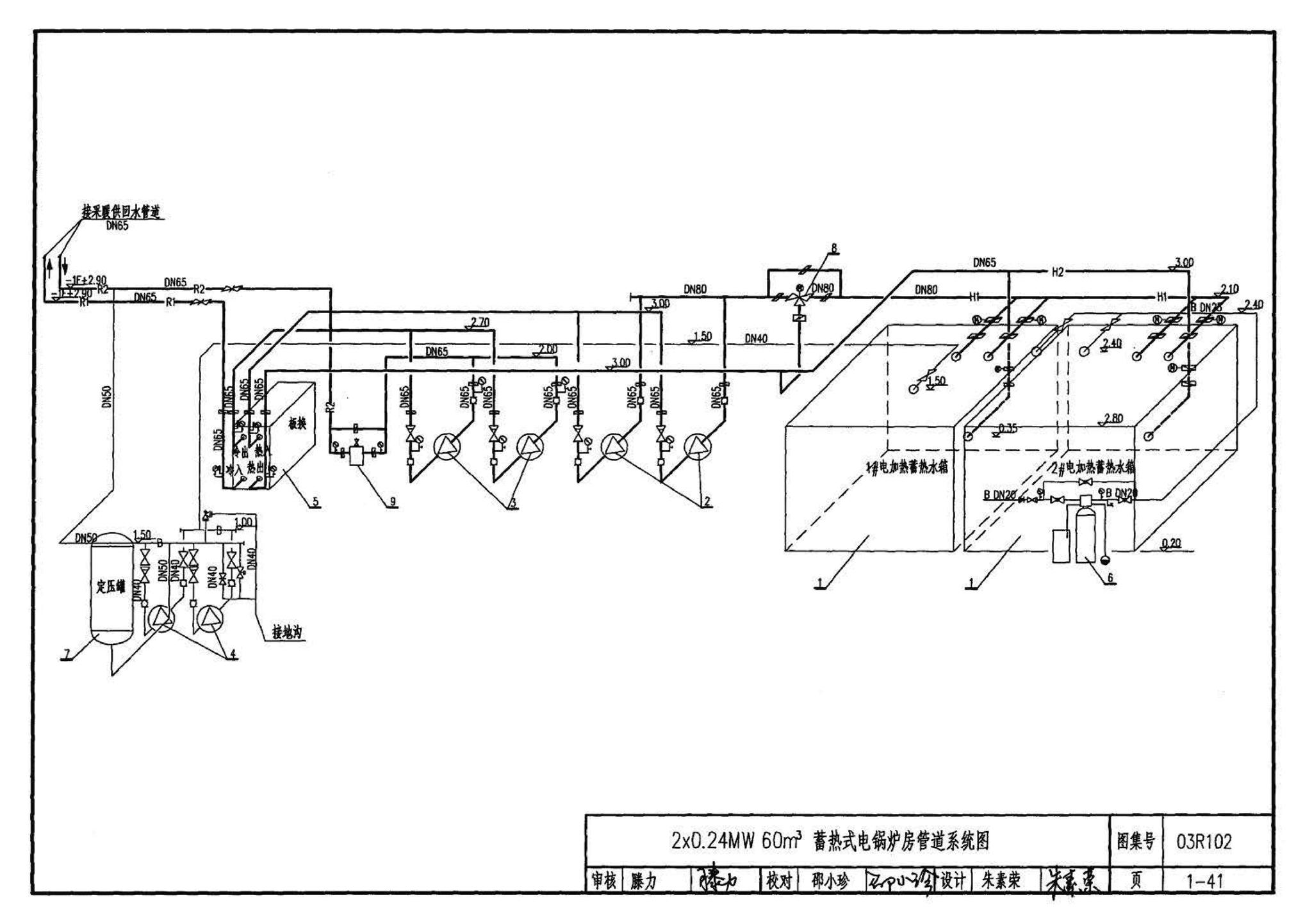 03R102--蓄热式电锅炉房工程设计施工图集