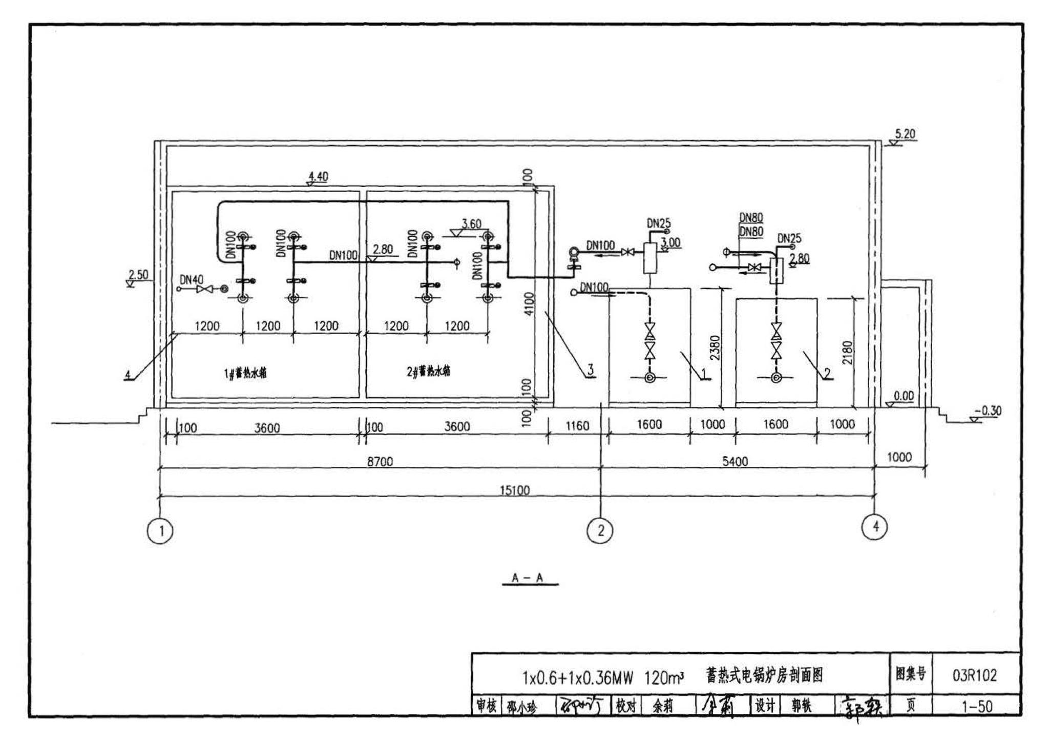 03R102--蓄热式电锅炉房工程设计施工图集