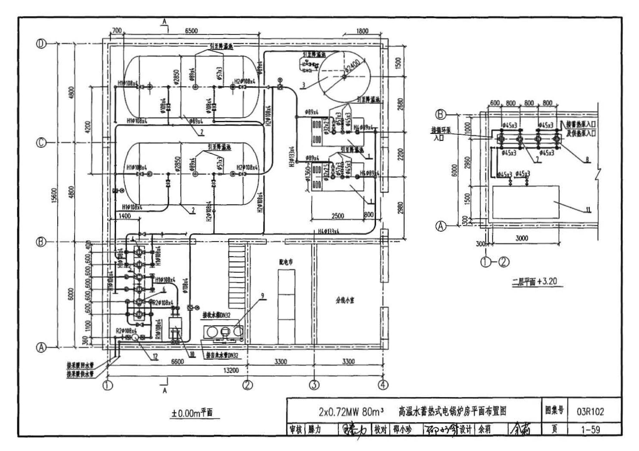 03R102--蓄热式电锅炉房工程设计施工图集