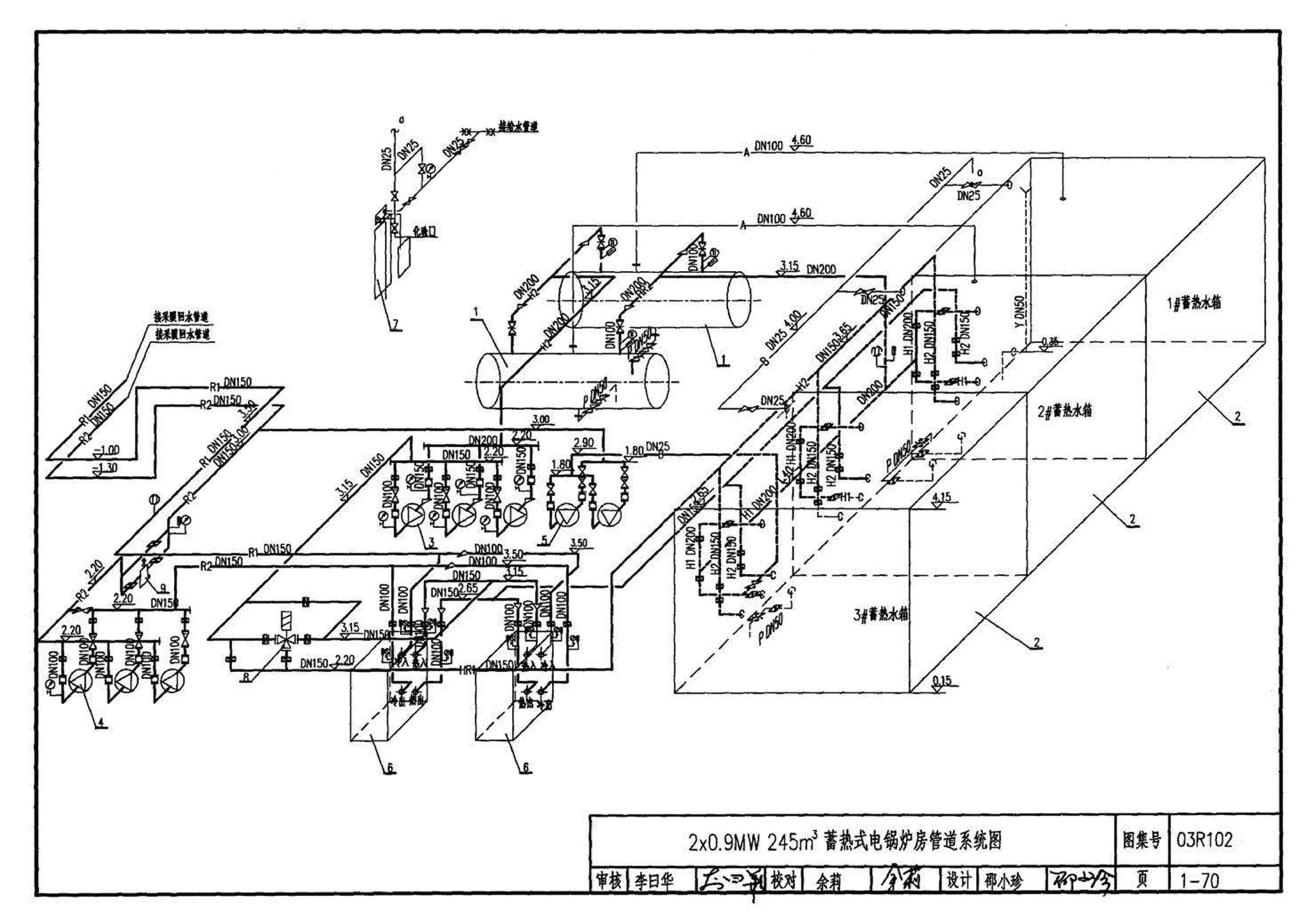 03R102--蓄热式电锅炉房工程设计施工图集