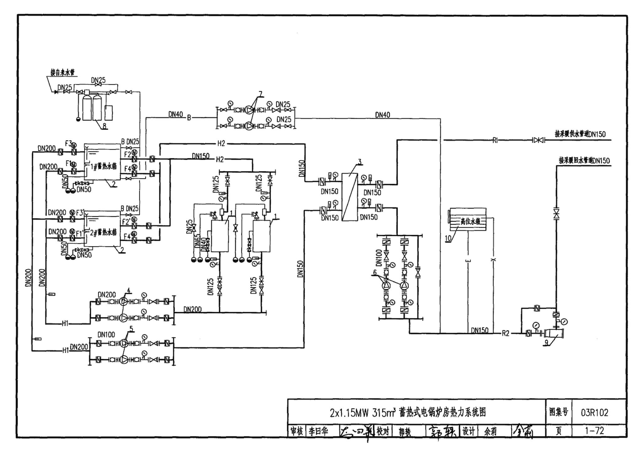 03R102--蓄热式电锅炉房工程设计施工图集
