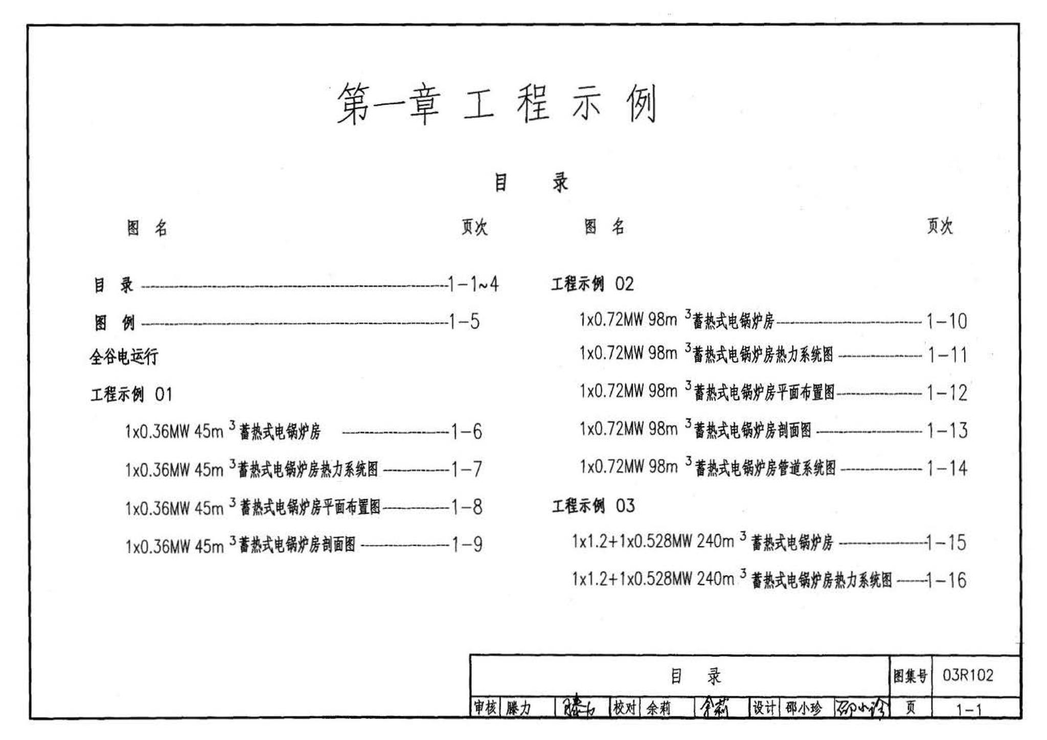 03R102--蓄热式电锅炉房工程设计施工图集