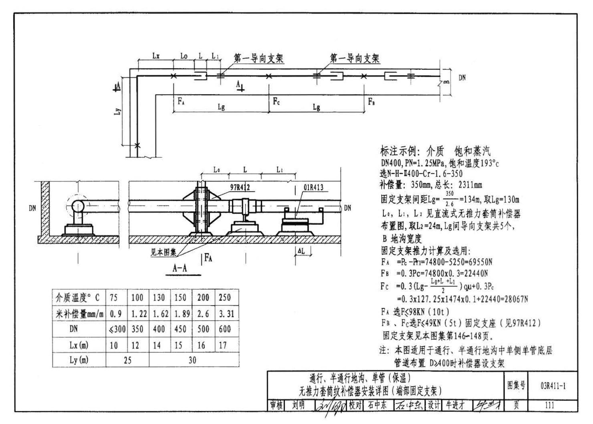 03R411-1--室外热力管道安装(地沟敷设)