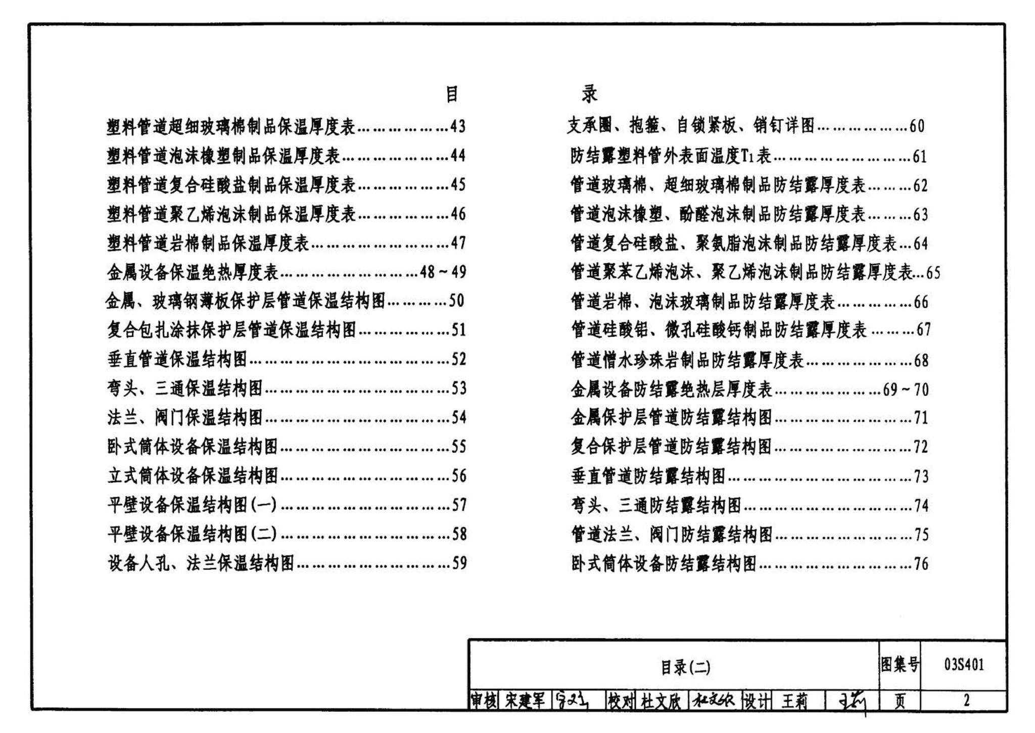 03S401--管道和设备保温、防结露及电伴热