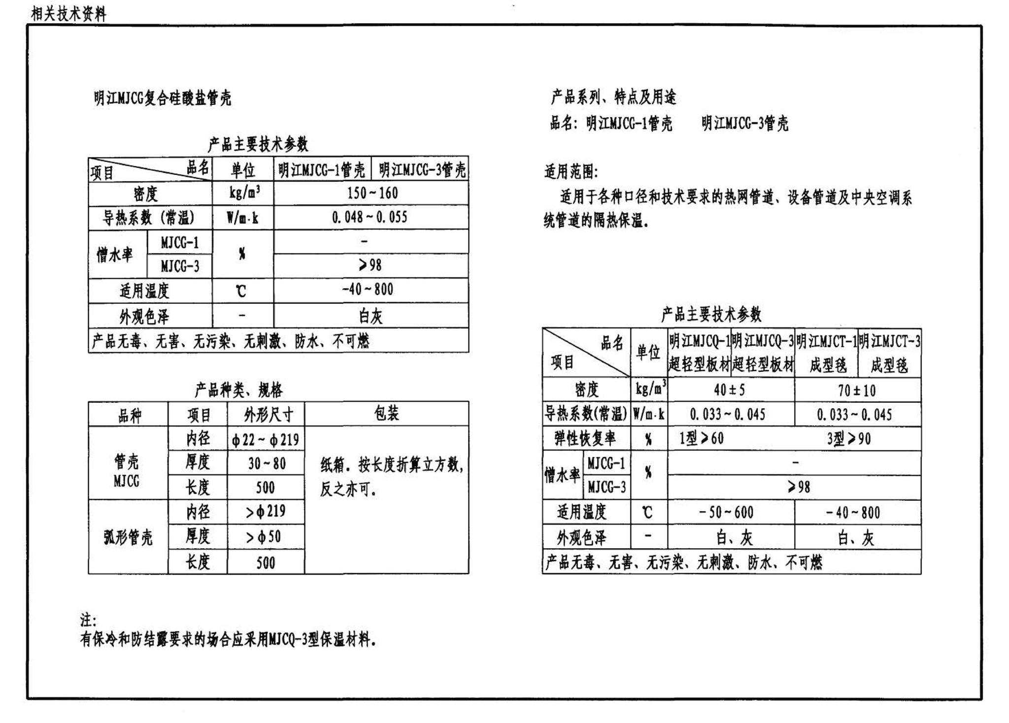 03S401--管道和设备保温、防结露及电伴热