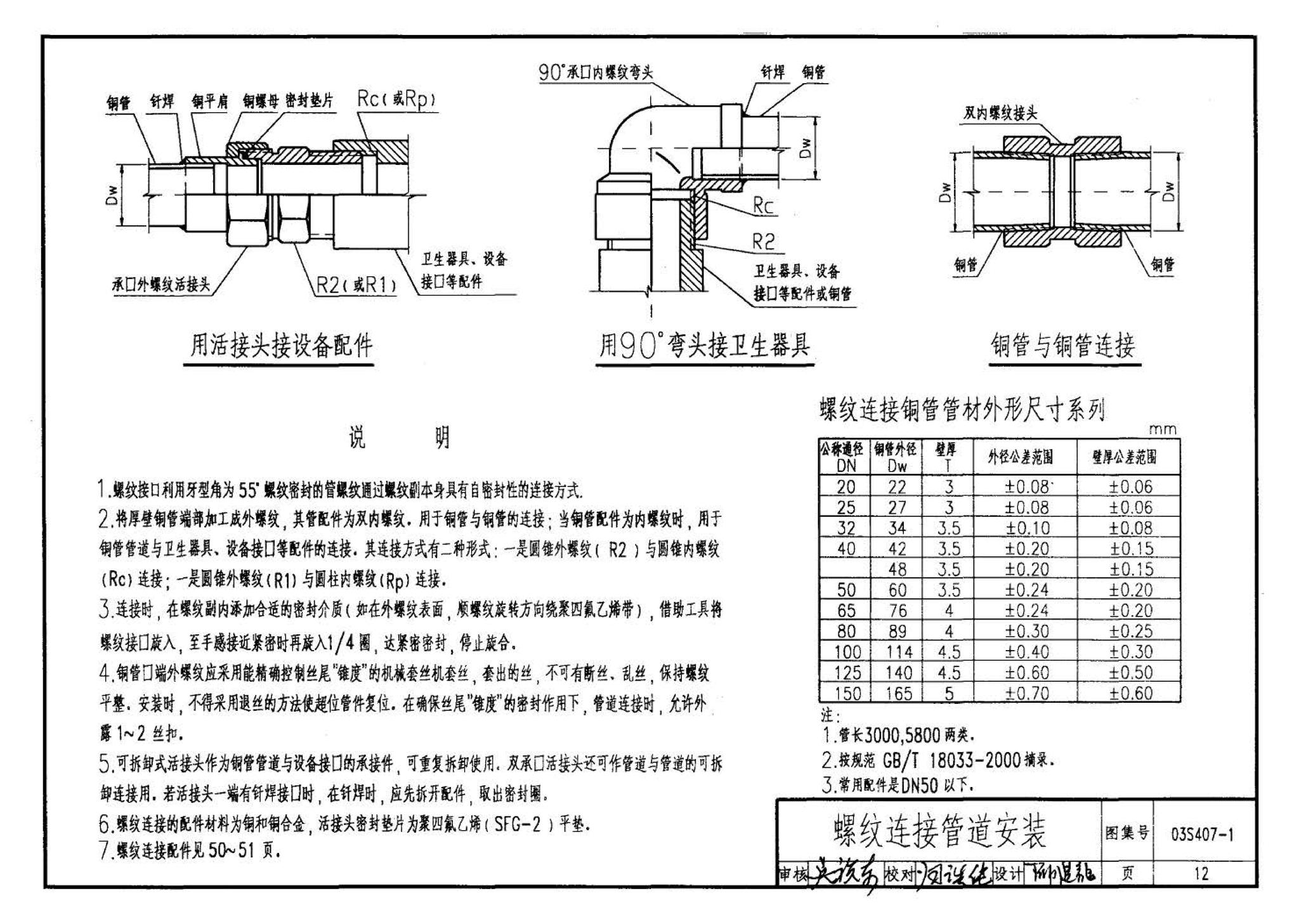 03S407-1--建筑给水金属管道安装－铜管