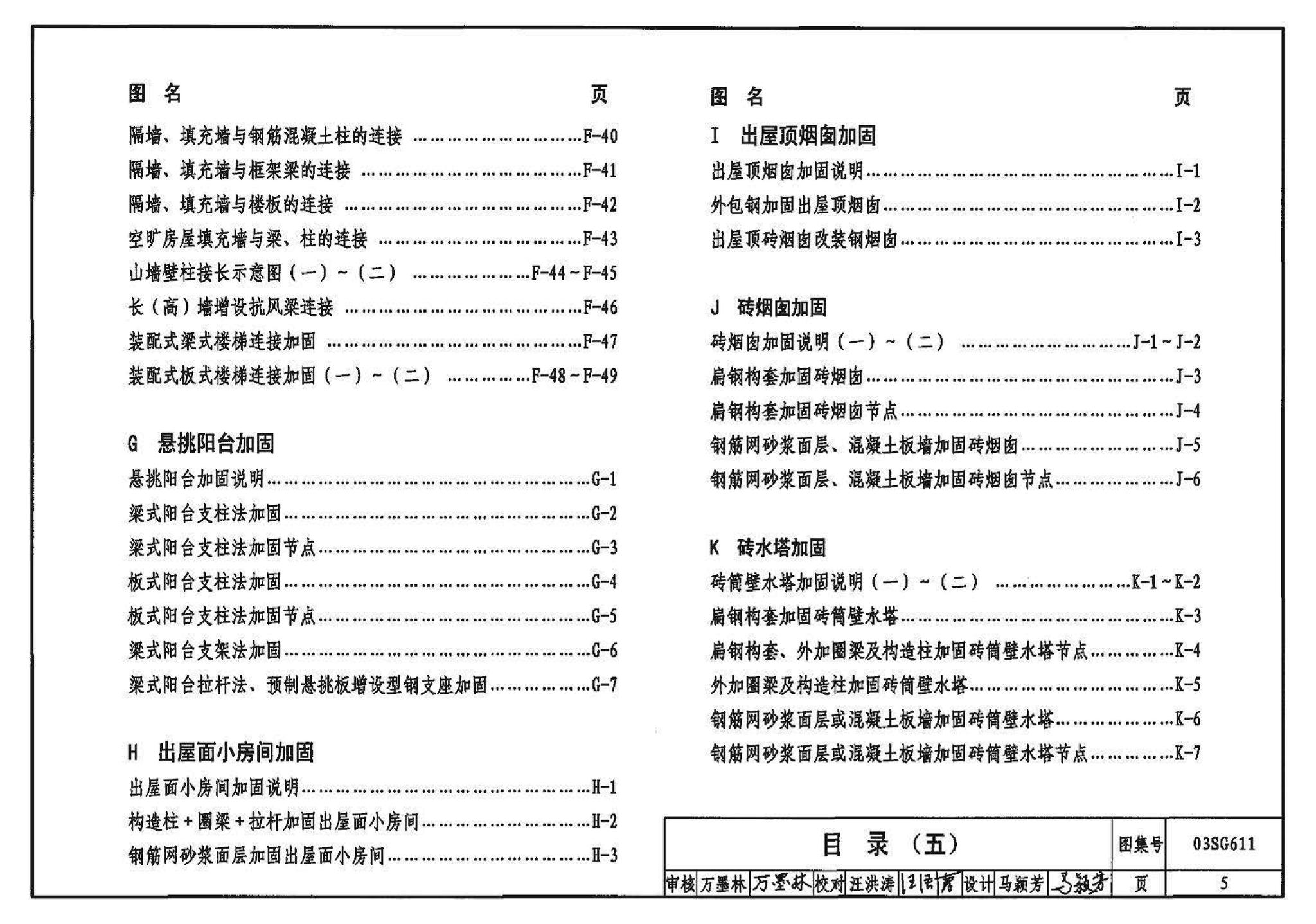 03SG611--砖混结构加固与修复