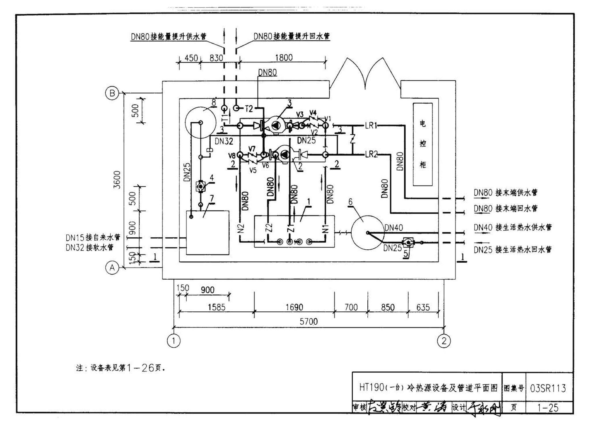 03SR113--中央液态冷热源环境系统设计施工图集