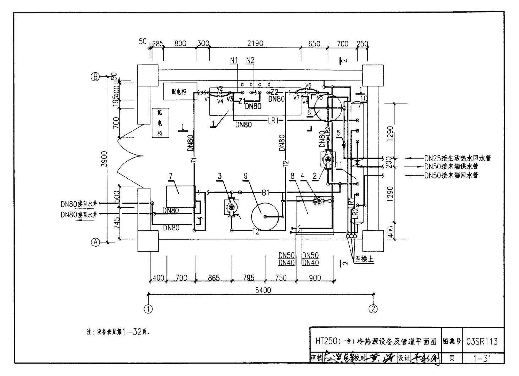 03SR113--中央液态冷热源环境系统设计施工图集