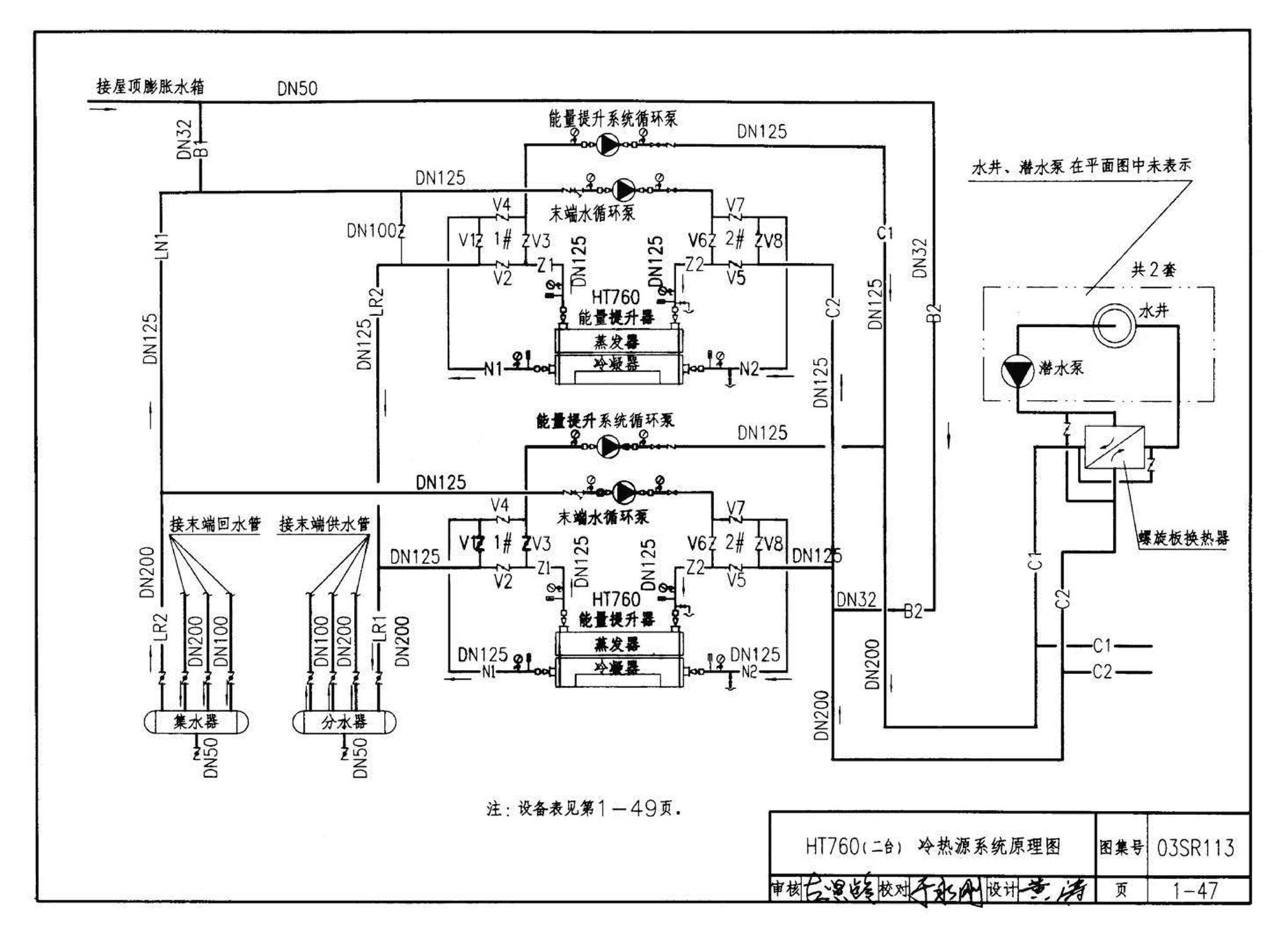 03SR113--中央液态冷热源环境系统设计施工图集