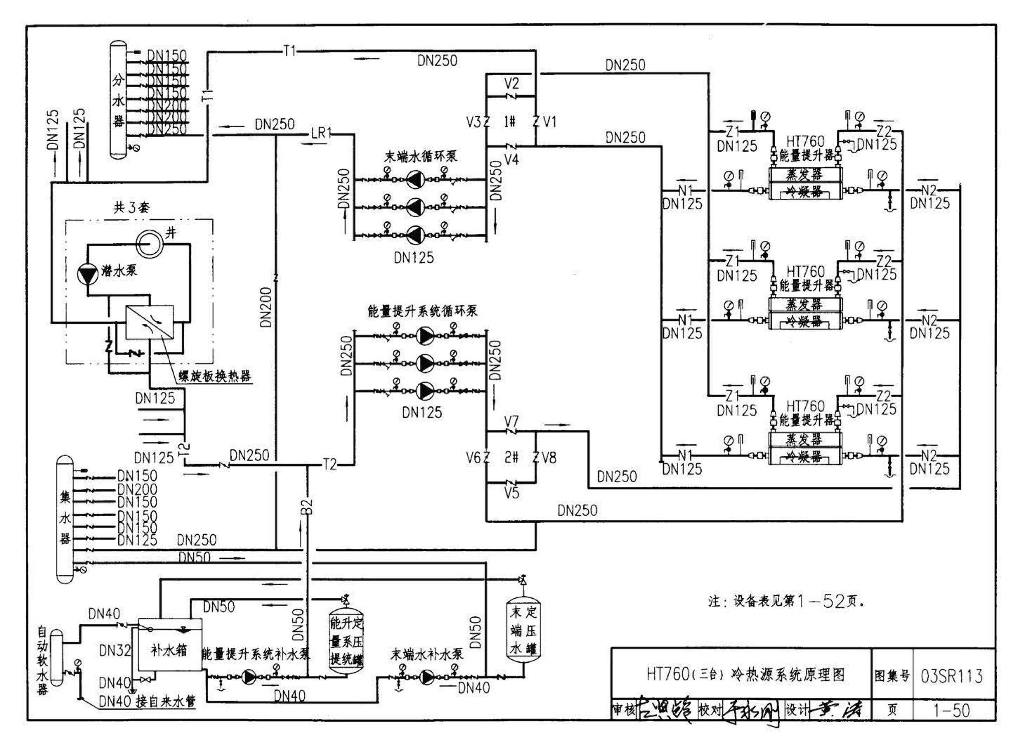 03SR113--中央液态冷热源环境系统设计施工图集