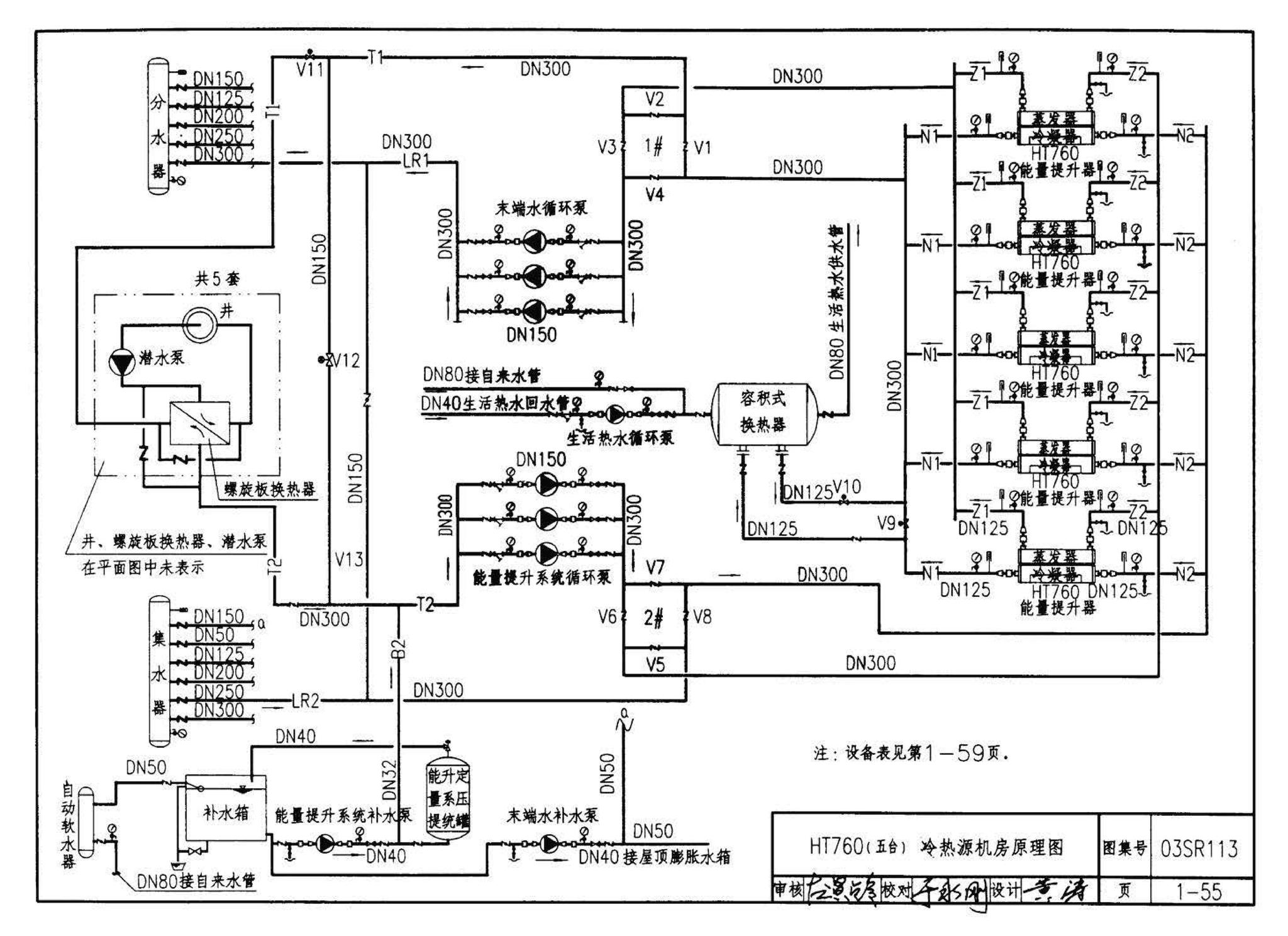 03SR113--中央液态冷热源环境系统设计施工图集