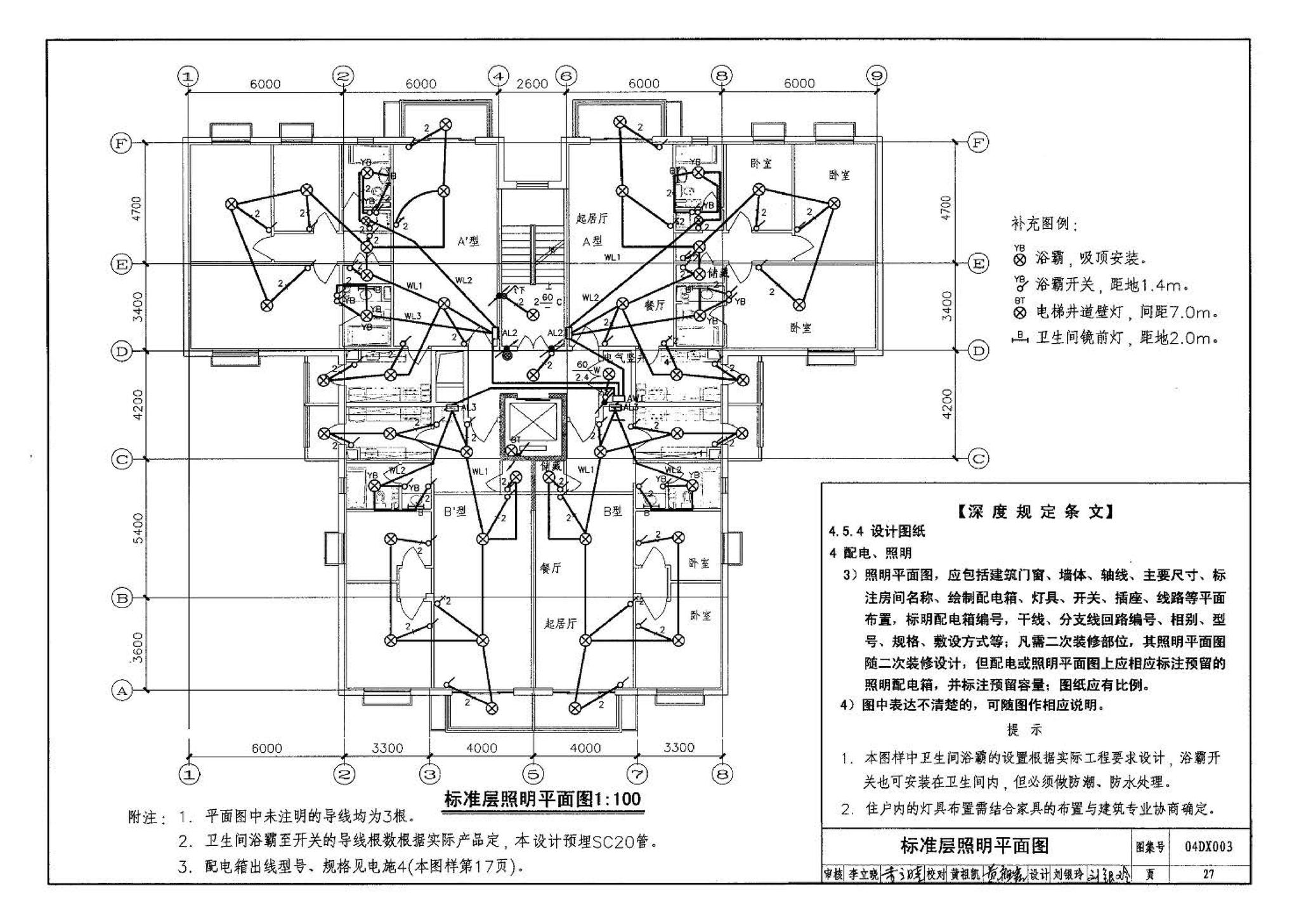 04DX003--民用建筑工程电气施工图设计深度图样