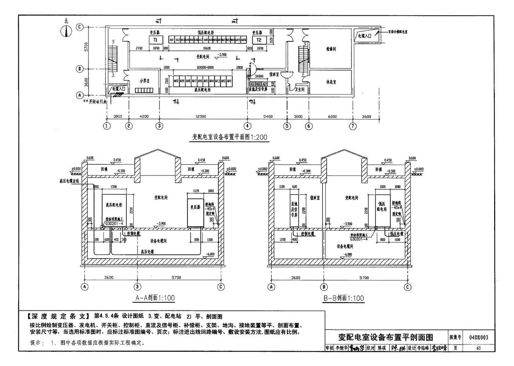 04DX003--民用建筑工程电气施工图设计深度图样