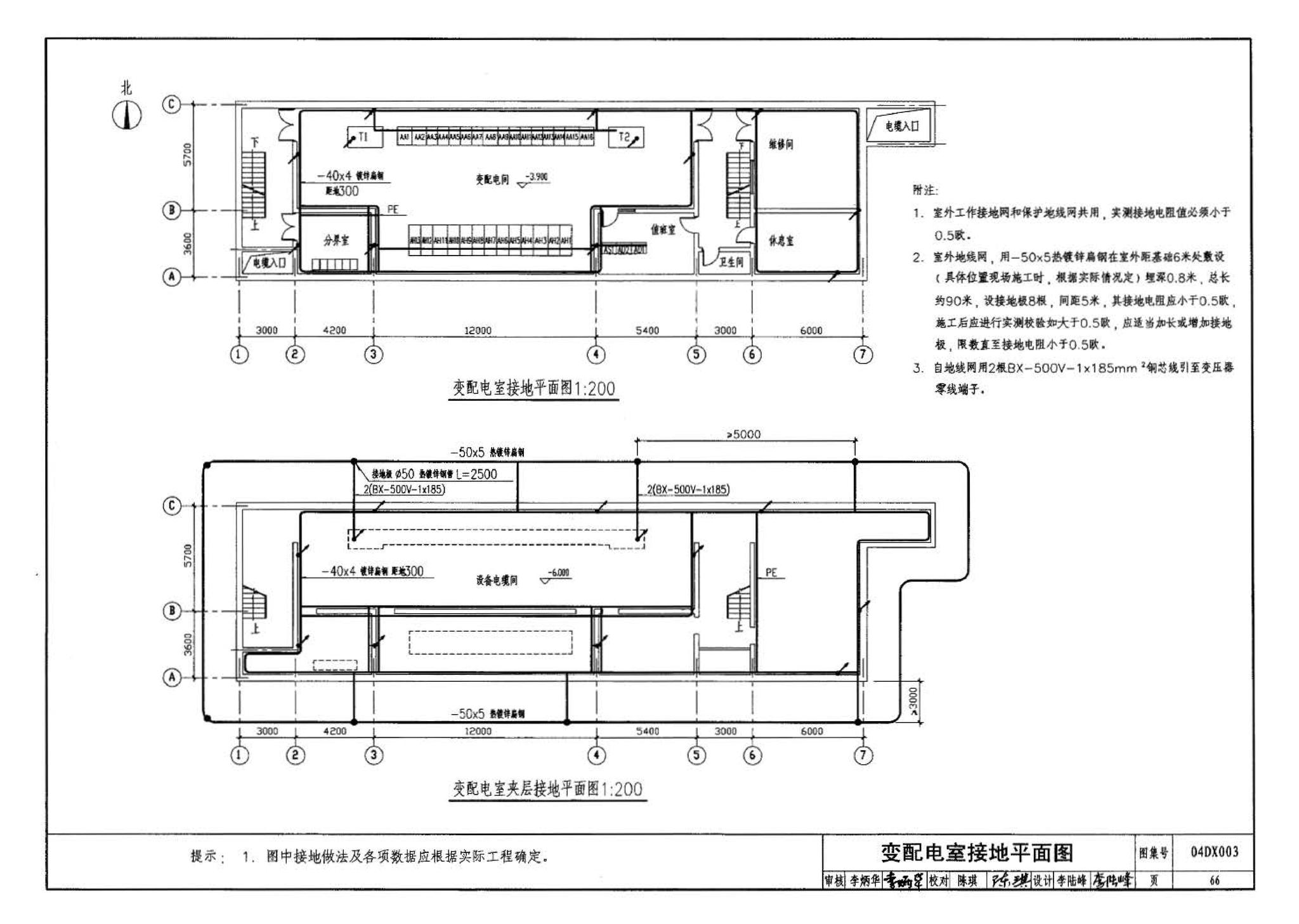 04DX003--民用建筑工程电气施工图设计深度图样