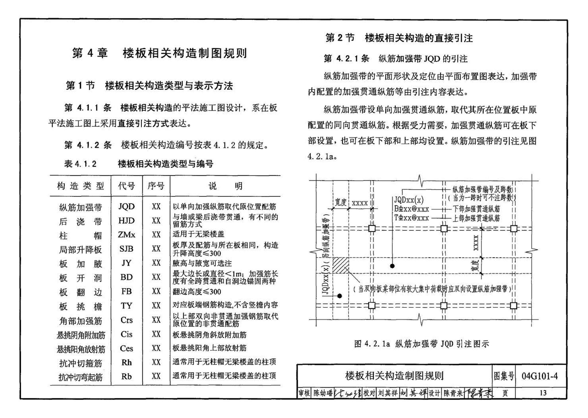 04G101-4--混凝土结构施工图平面整体表示方法制图规则和构造详图（现浇混凝土楼面与屋面板）