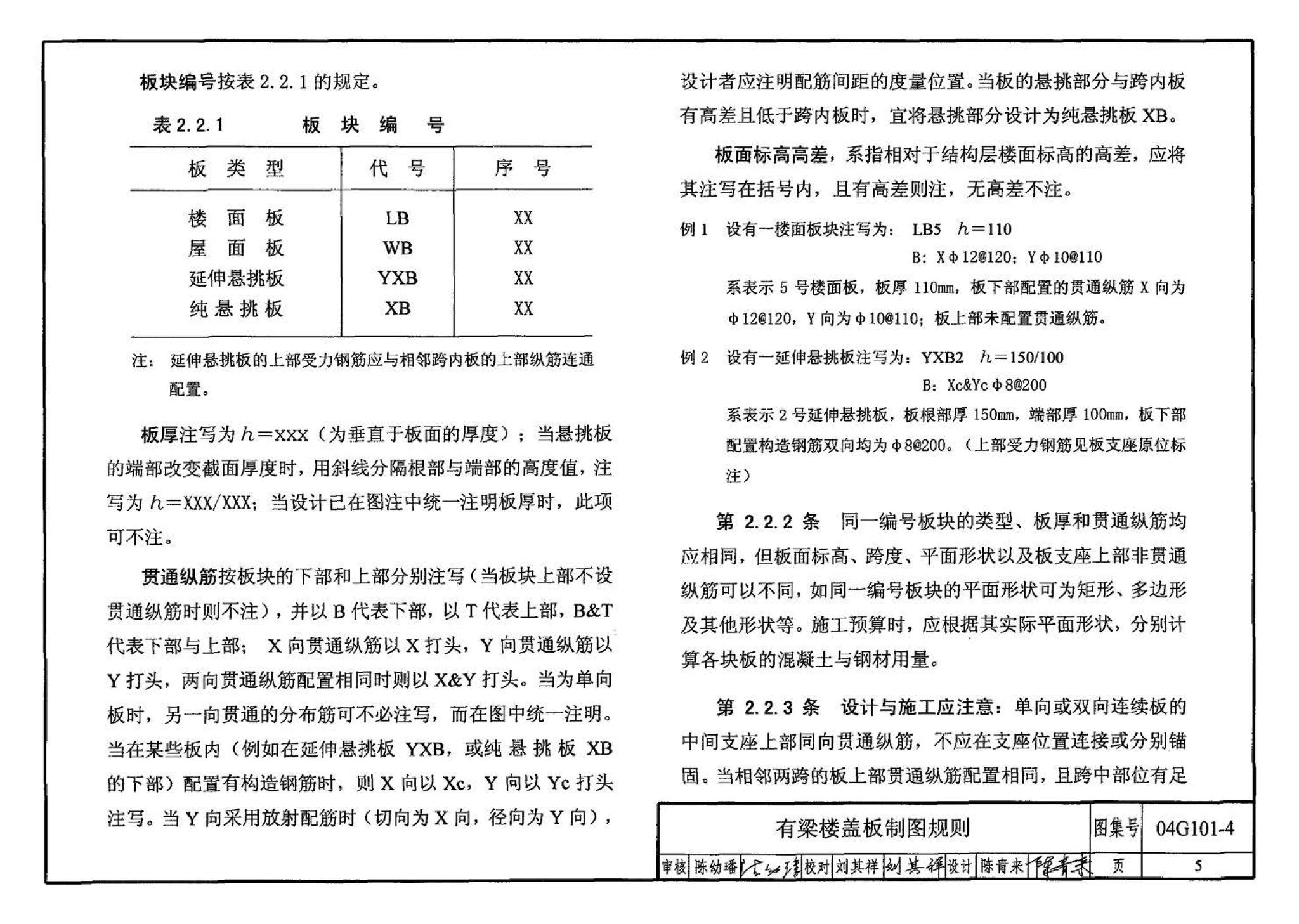 04G101-4--混凝土结构施工图平面整体表示方法制图规则和构造详图（现浇混凝土楼面与屋面板）