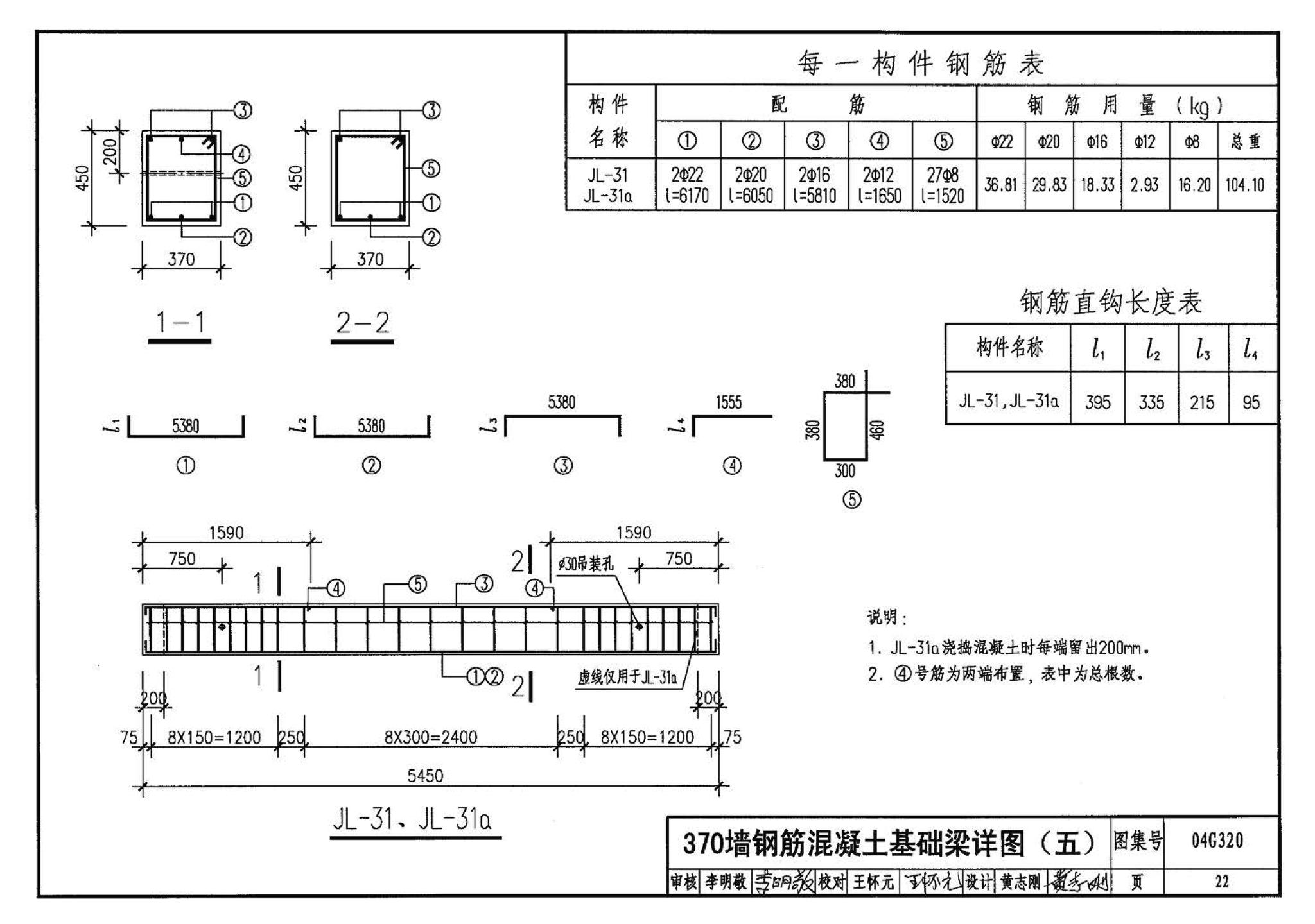 04G320--钢筋混凝土基础梁