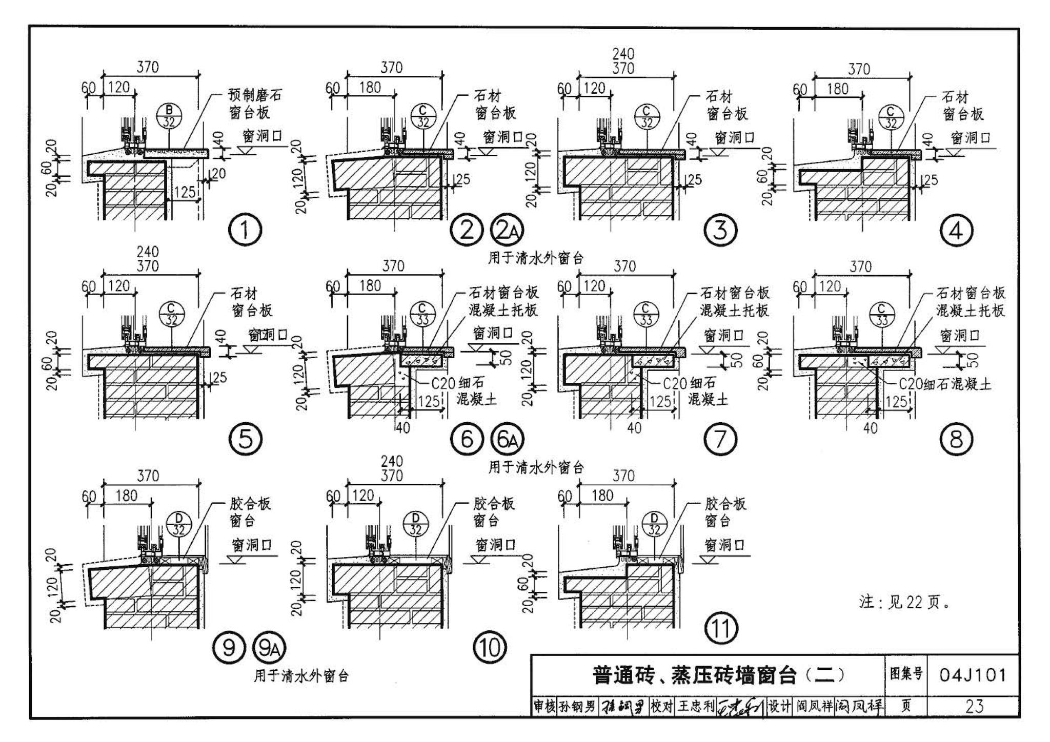 04J101--砖墙建筑构造（烧结多孔砖与普通砖、蒸压砖）