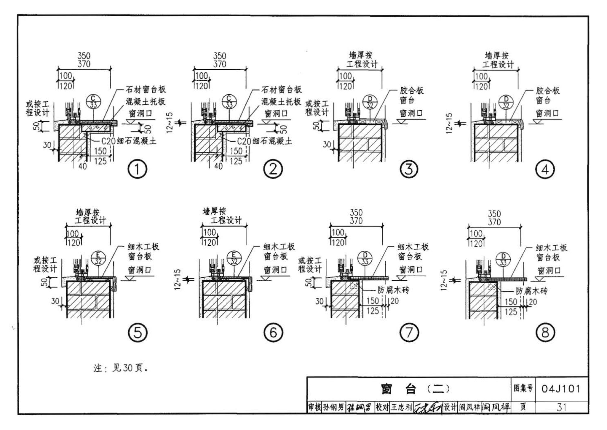 04J101--砖墙建筑构造（烧结多孔砖与普通砖、蒸压砖）